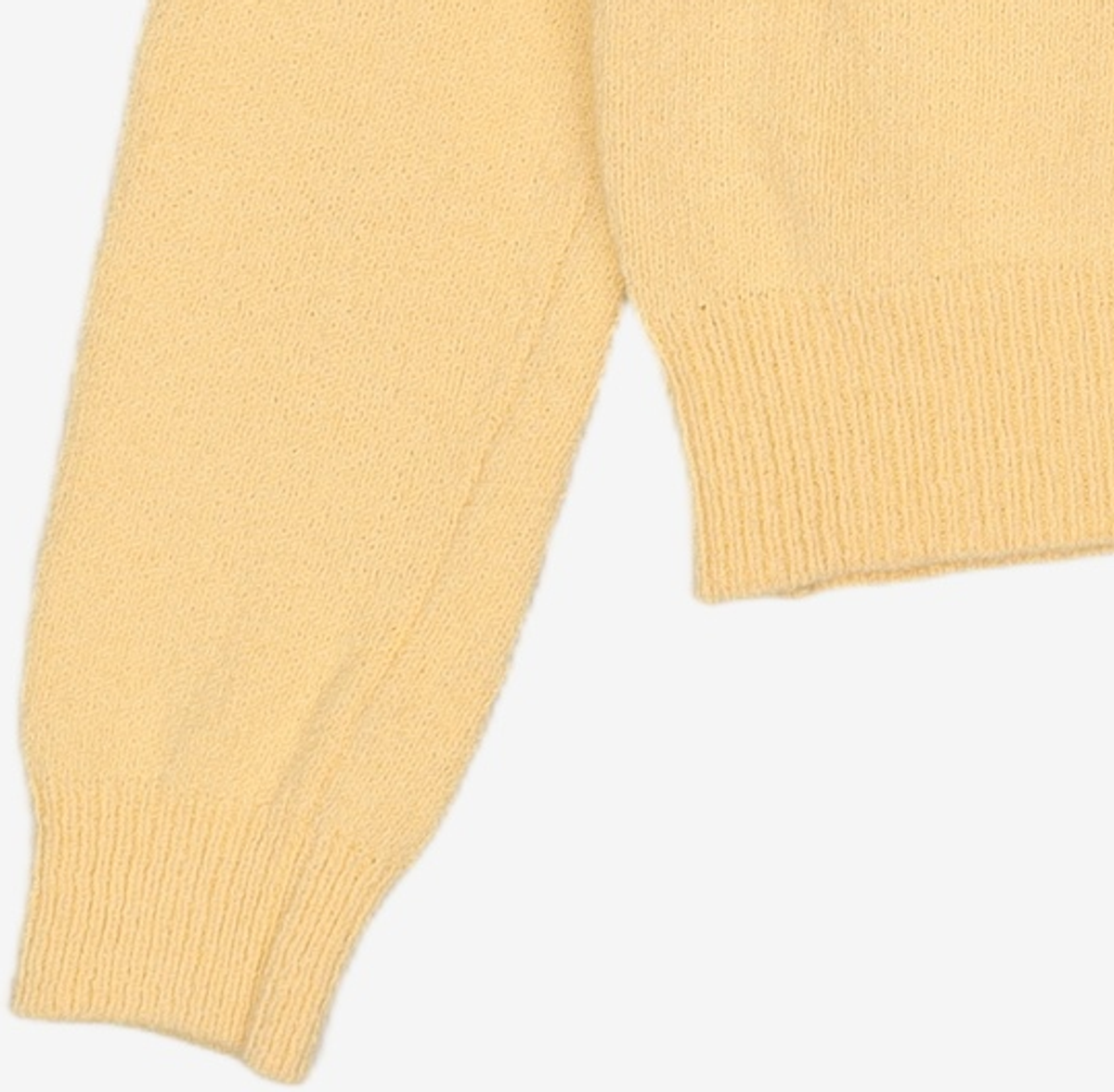 마리떼 프랑소와 저버(MARITHÉ + FRANҪOIS GIRBAUD) W BOUCLE CROP KNIT light yellow OS