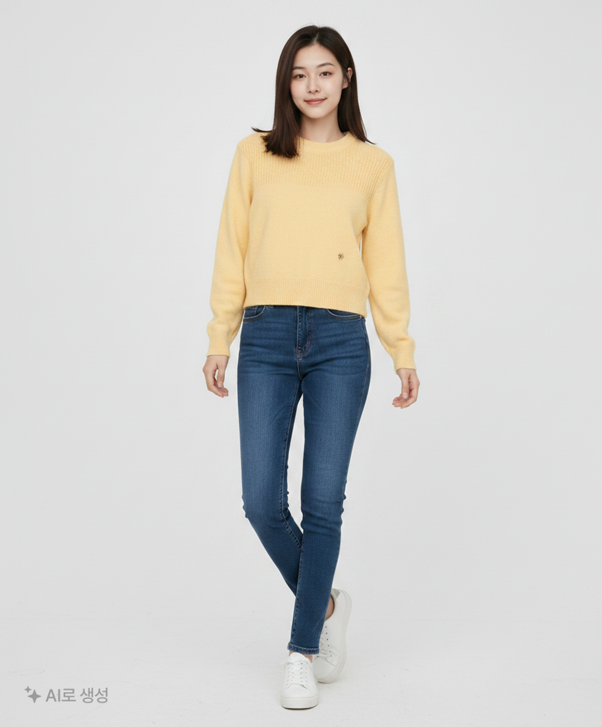 마리떼 프랑소와 저버(MARITHÉ + FRANҪOIS GIRBAUD) W BOUCLE CROP KNIT light yellow OS