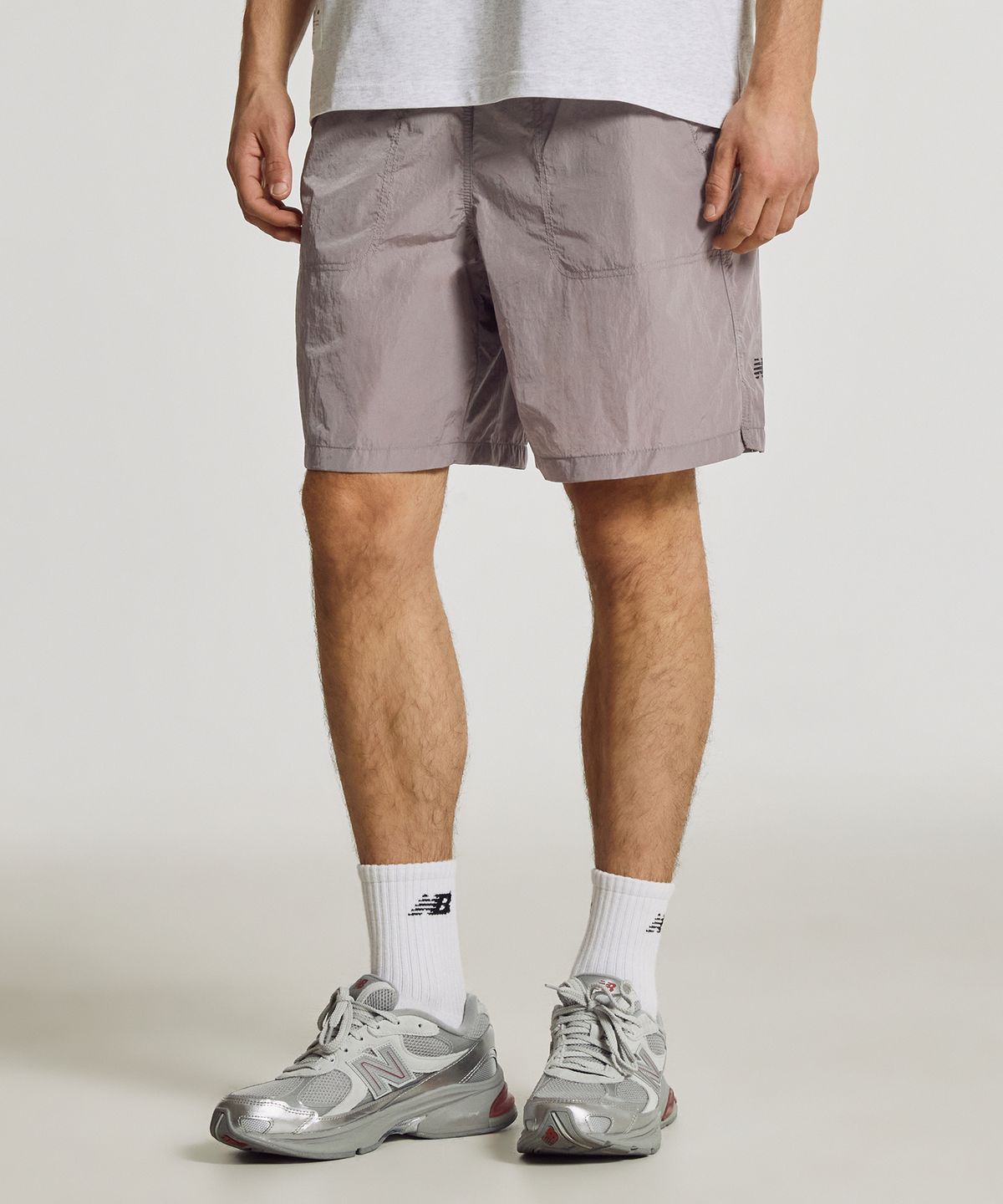 뉴발란스(NEW BALANCE) NBNVF31743 / UNI Ndurance 4.5부 우븐 쇼츠 (D/PURPLE)