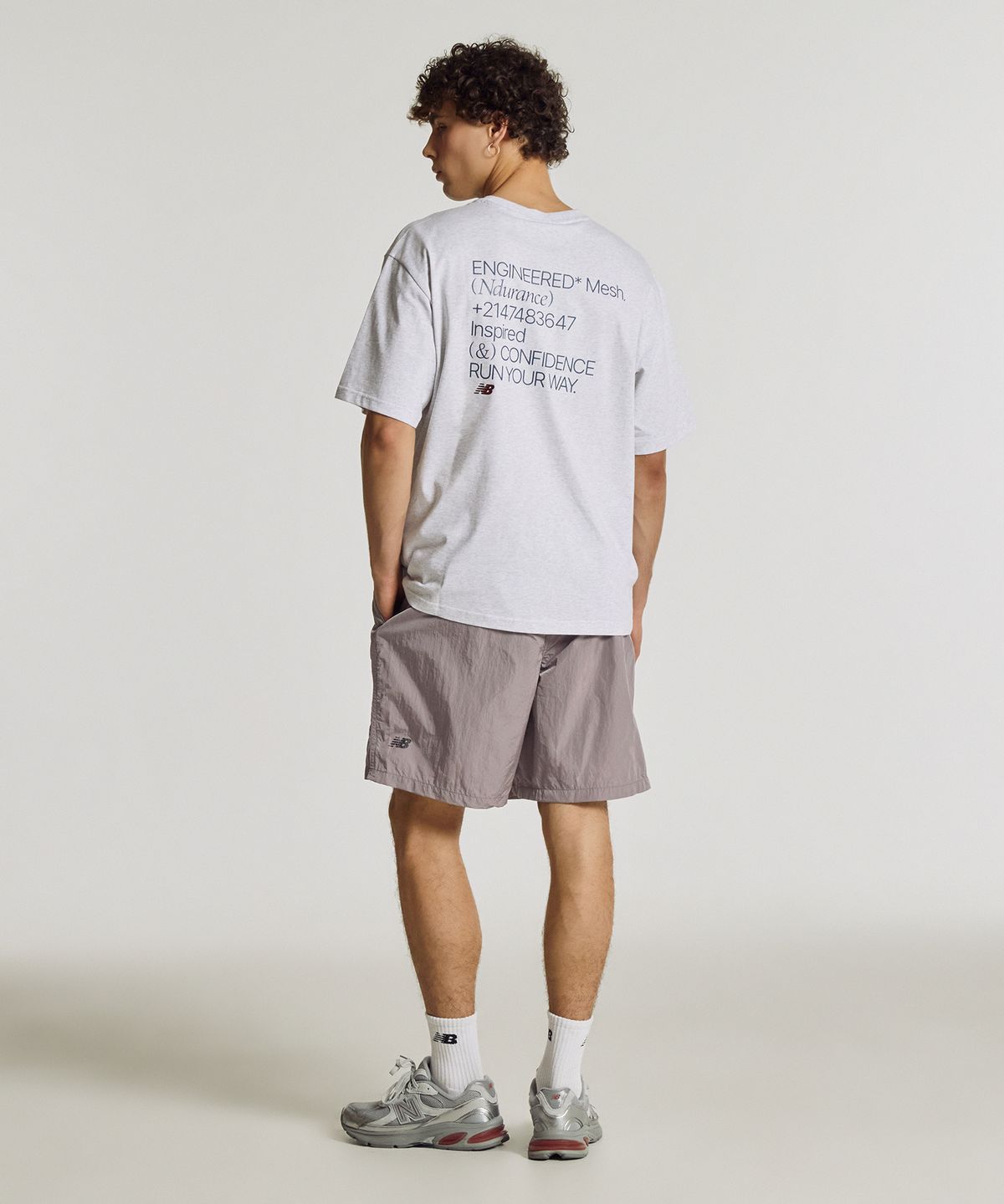 뉴발란스(NEW BALANCE) NBNVF31743 / UNI Ndurance 4.5부 우븐 쇼츠 (D/PURPLE)
