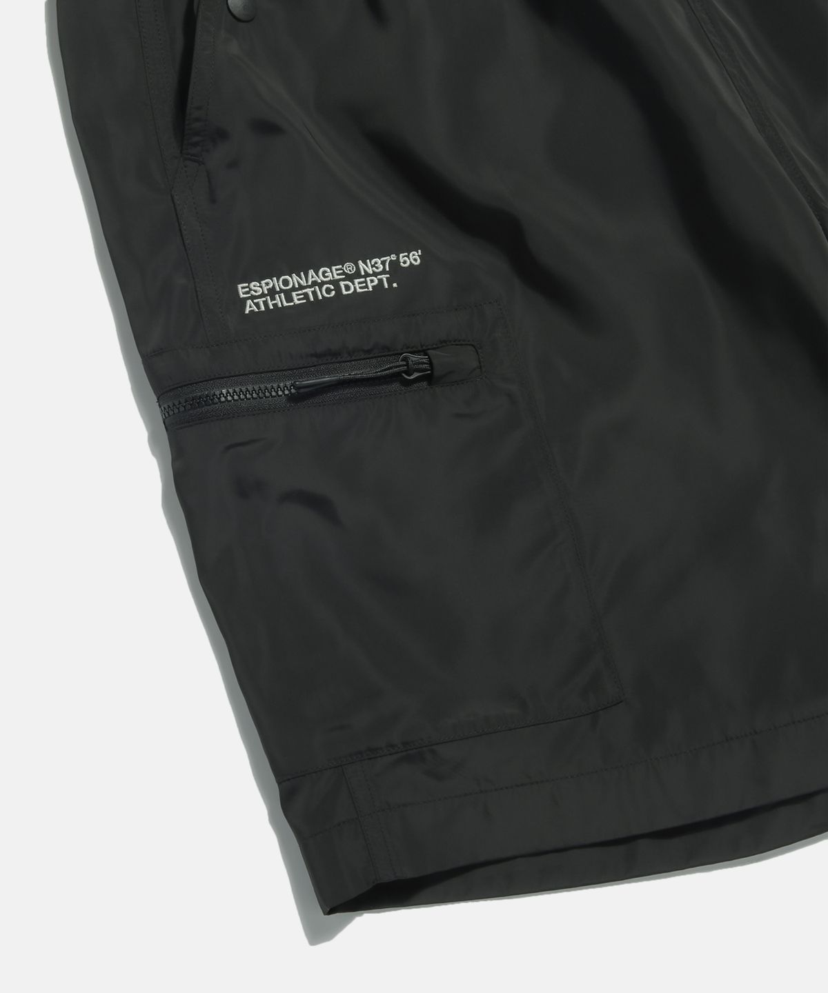 에스피오나지(ESPIONAGE) Athletic Track Shorts Black
