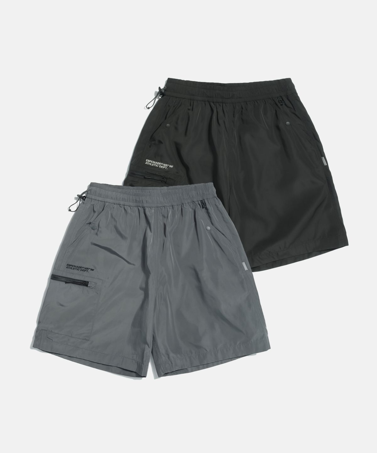 에스피오나지(ESPIONAGE) Athletic Track Shorts Grey