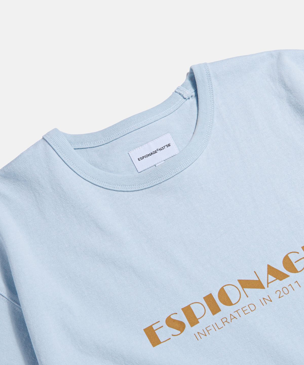 에스피오나지(ESPIONAGE) Cinema Logo Heavyweight Tee Ice Blue