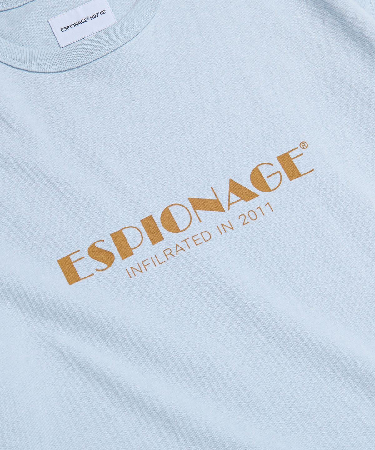 에스피오나지(ESPIONAGE) Cinema Logo Heavyweight Tee Ice Blue
