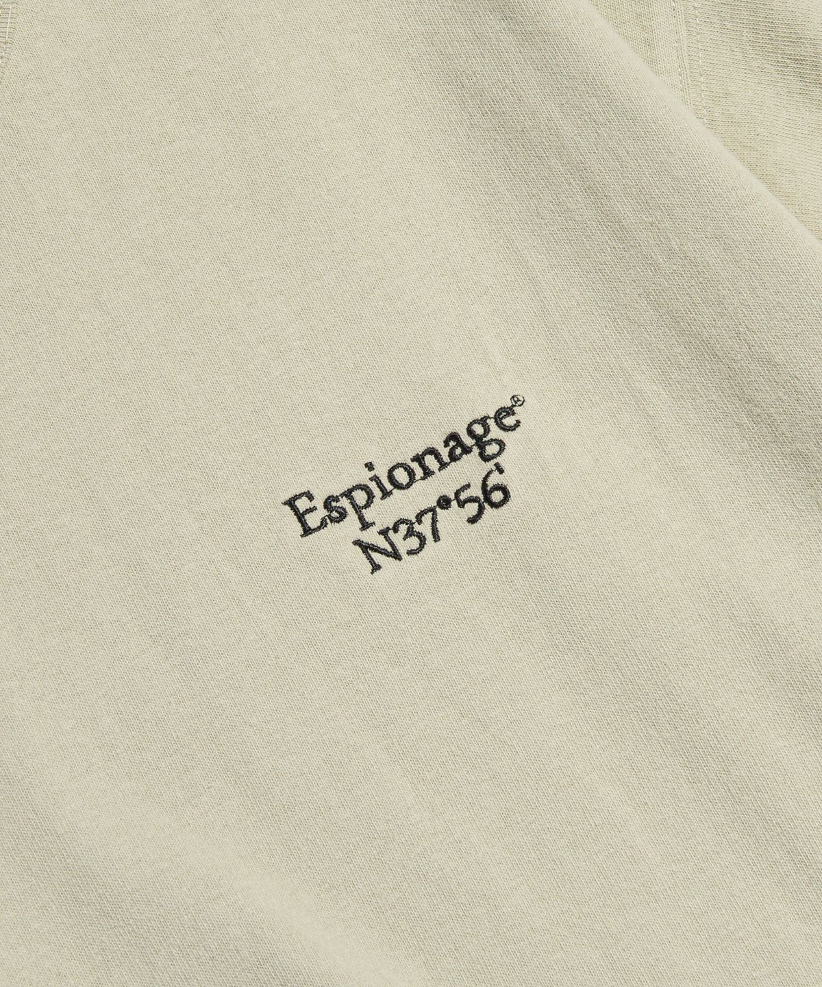에스피오나지(ESPIONAGE) Minimal Logo Heavyweight Tee Sand