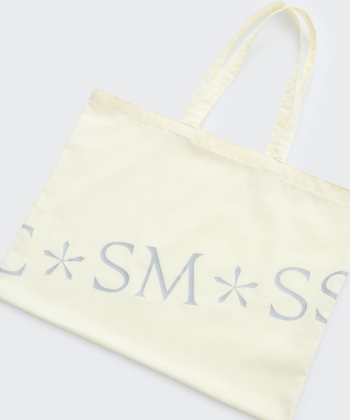 코스모스(COSMOSS) METALLIC LOGO TOTE BAG (LEMON)