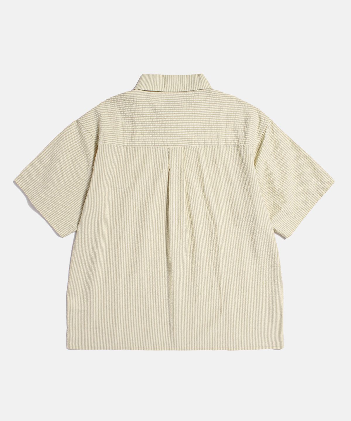 에스피오나지(ESPIONAGE) Stripe Seersucker Resort Shirt Ivory