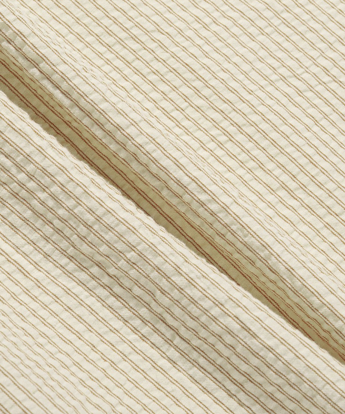 에스피오나지(ESPIONAGE) Stripe Seersucker Resort Shirt Ivory