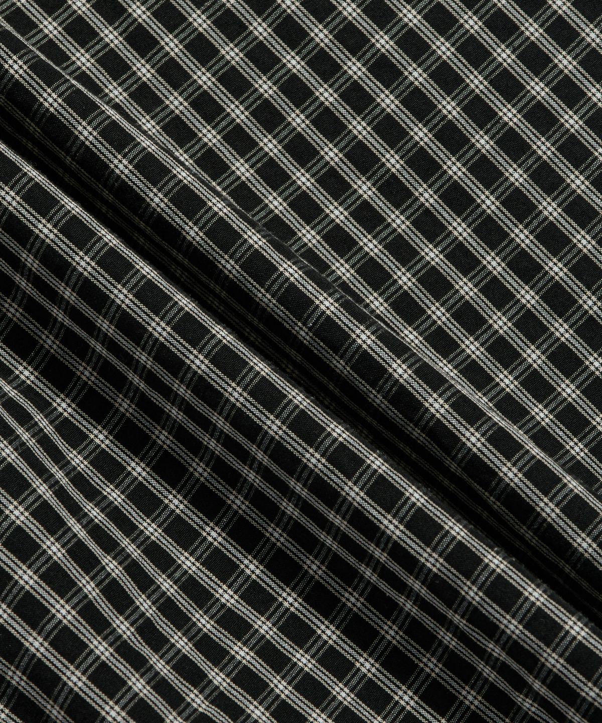 에스피오나지(ESPIONAGE) Double Grid 2 Pocket S/S Shirt Black