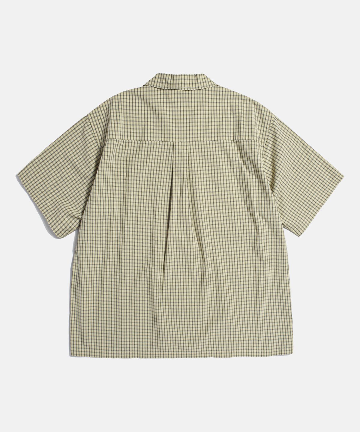 에스피오나지(ESPIONAGE) Double Grid 2 Pocket S/S Shirt Beige