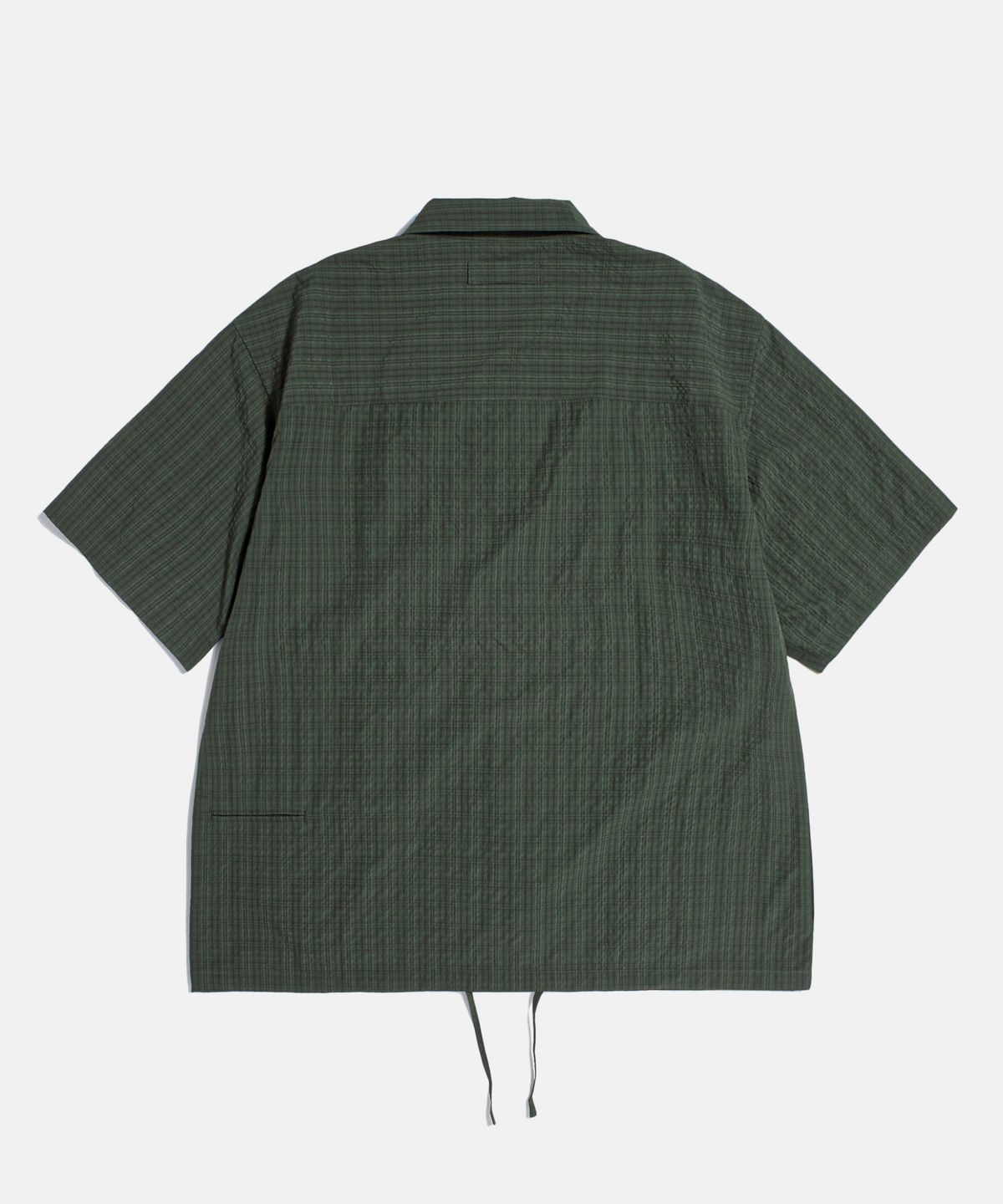 에스피오나지(ESPIONAGE) Washer Checked Shirt Jacket Dark Green