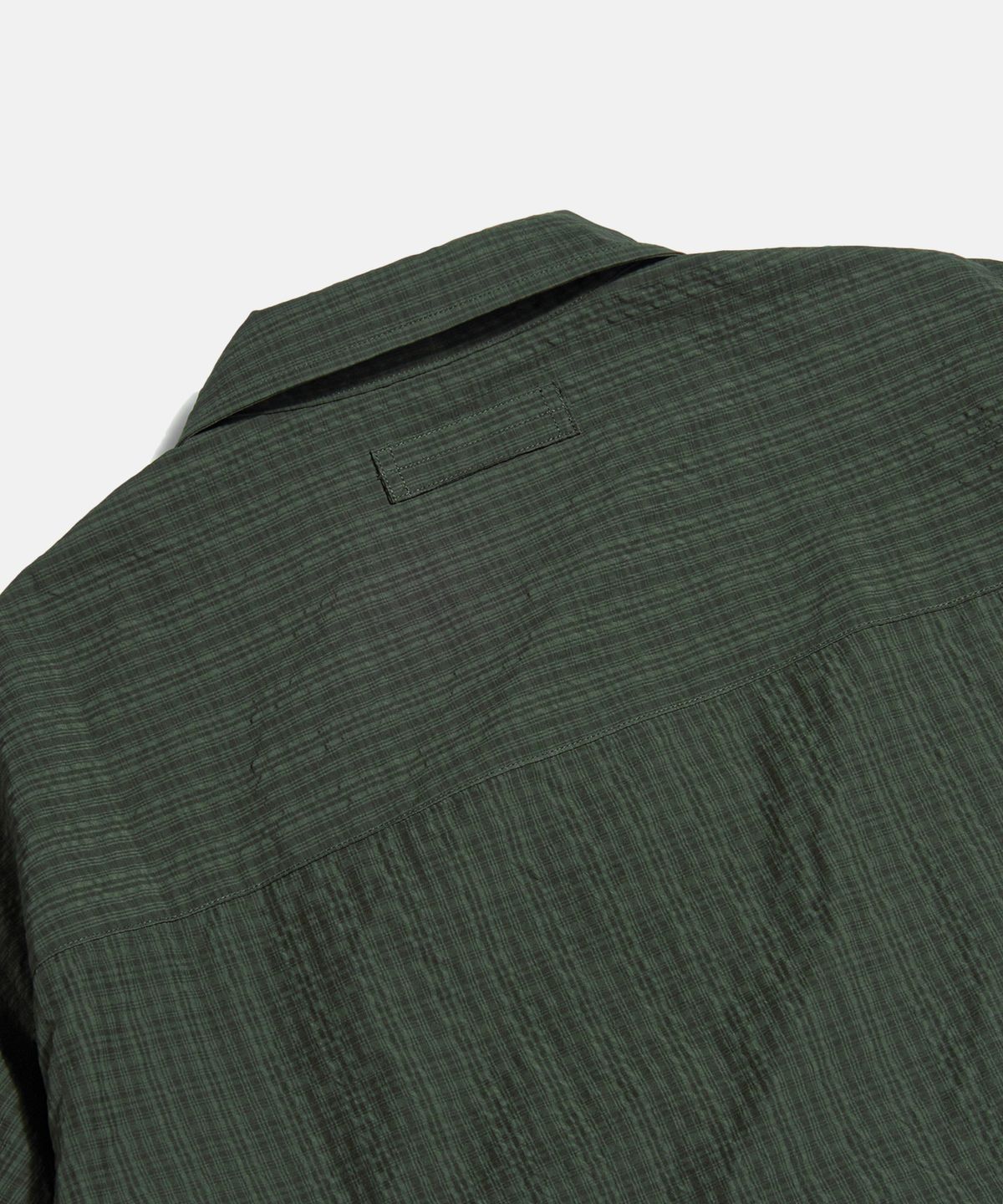 에스피오나지(ESPIONAGE) Washer Checked Shirt Jacket Dark Green