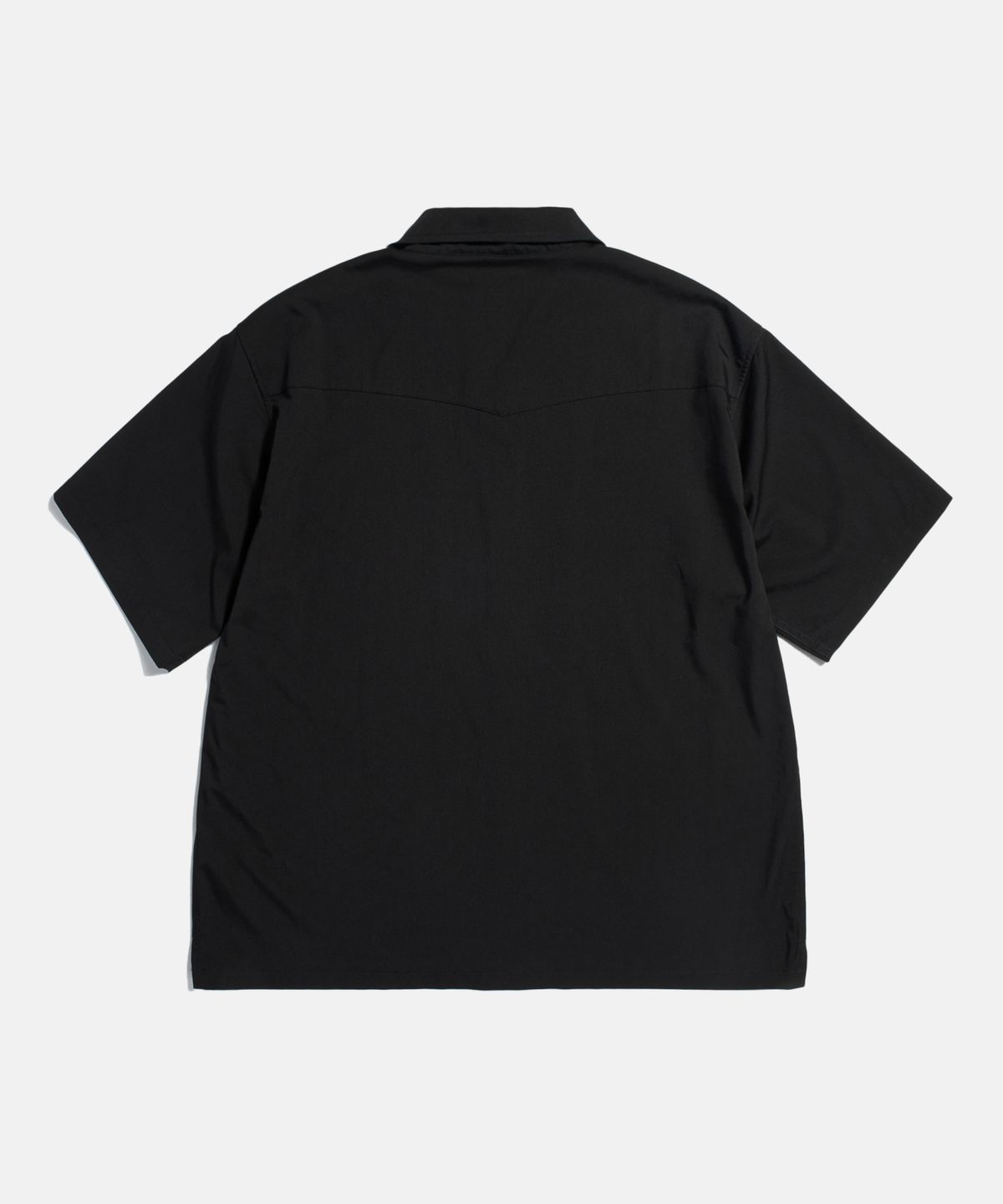 에스피오나지(ESPIONAGE) Draped Western S/S Shirt Black
