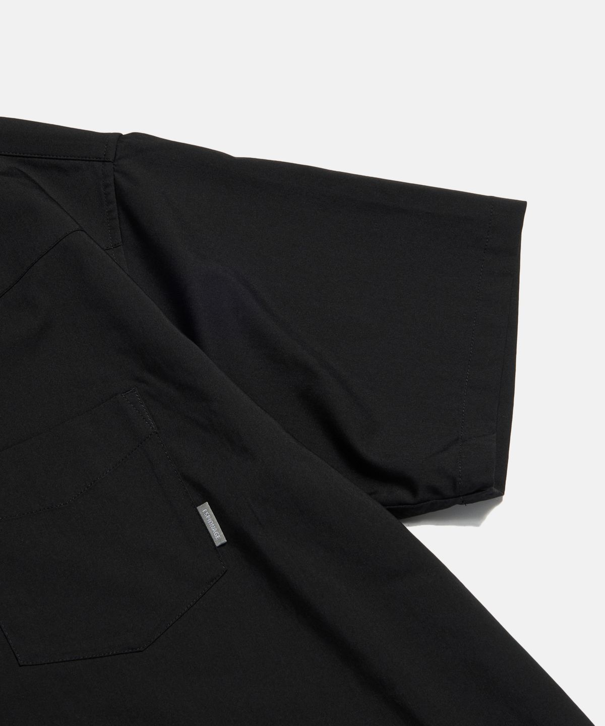 에스피오나지(ESPIONAGE) Draped Western S/S Shirt Black