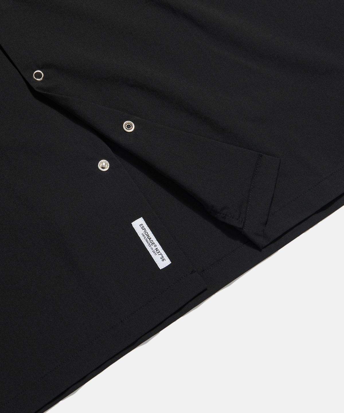 에스피오나지(ESPIONAGE) Draped Western S/S Shirt Black