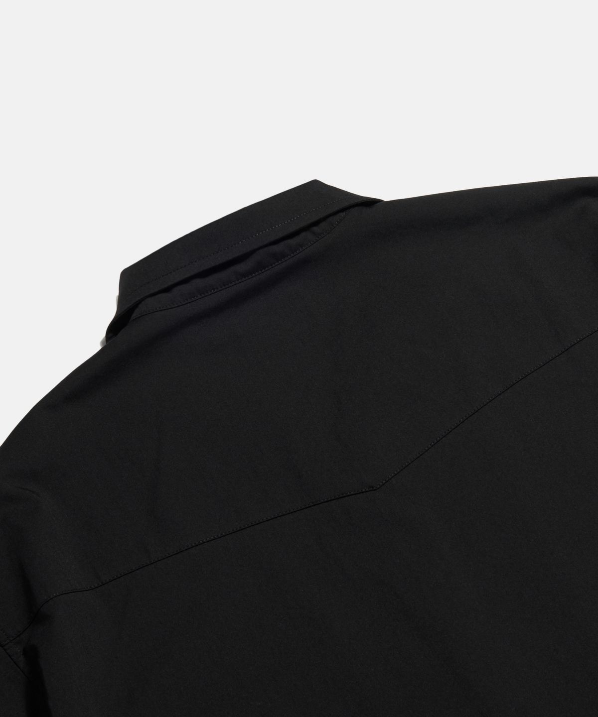 에스피오나지(ESPIONAGE) Draped Western S/S Shirt Black