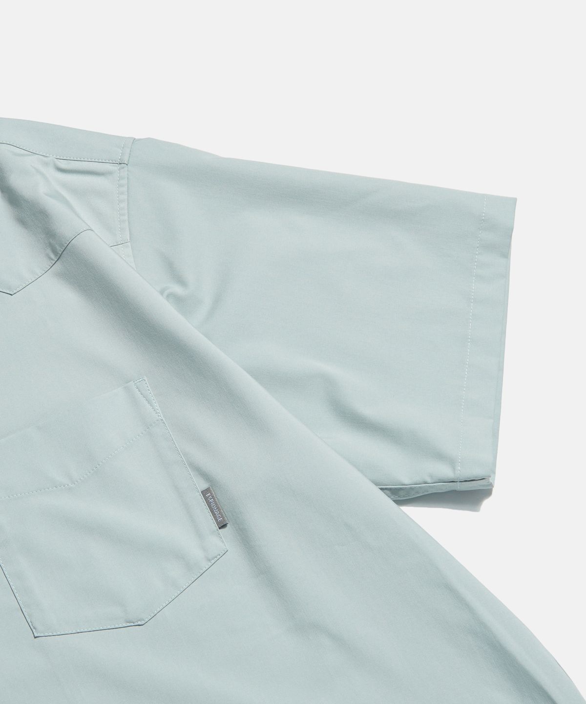 에스피오나지(ESPIONAGE) Draped Western S/S Shirt Pale Blue