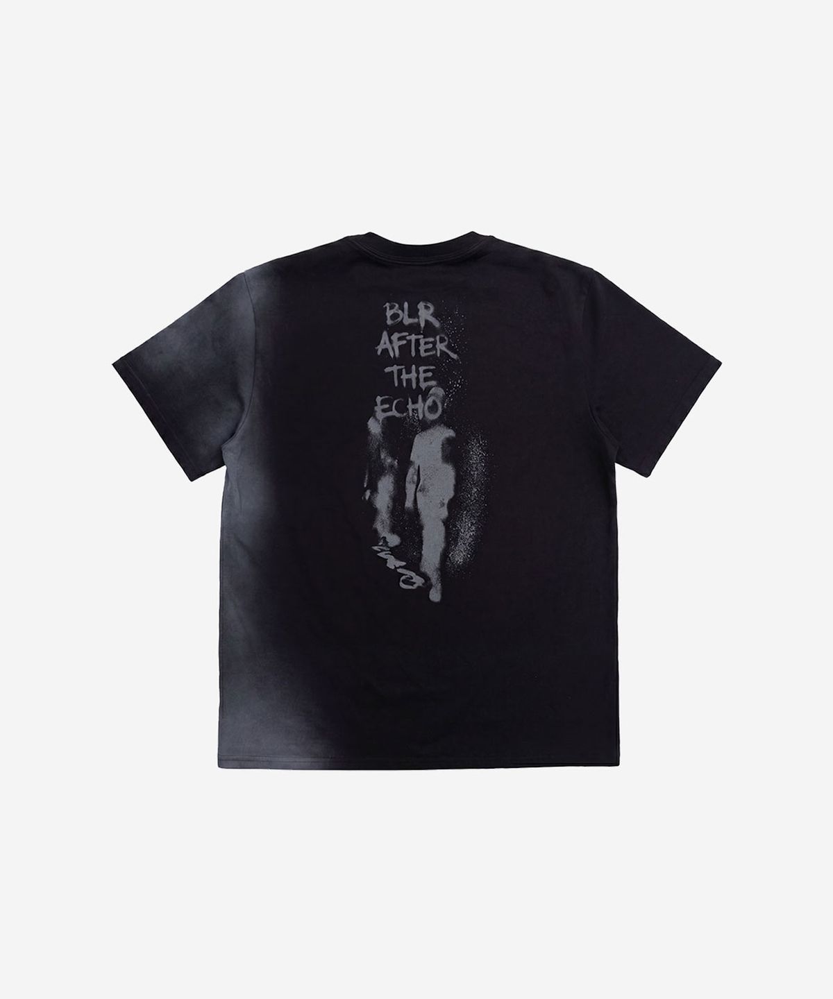 비엘알(BLR) Silhouette Graphic Oversized T-Shirt Black