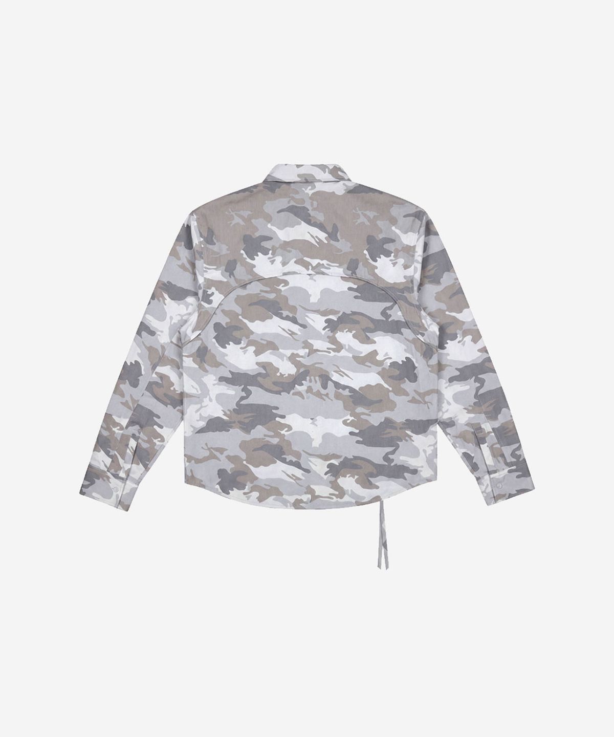 비엘알(BLR) Camo Zip-Up Overshirt Ivory
