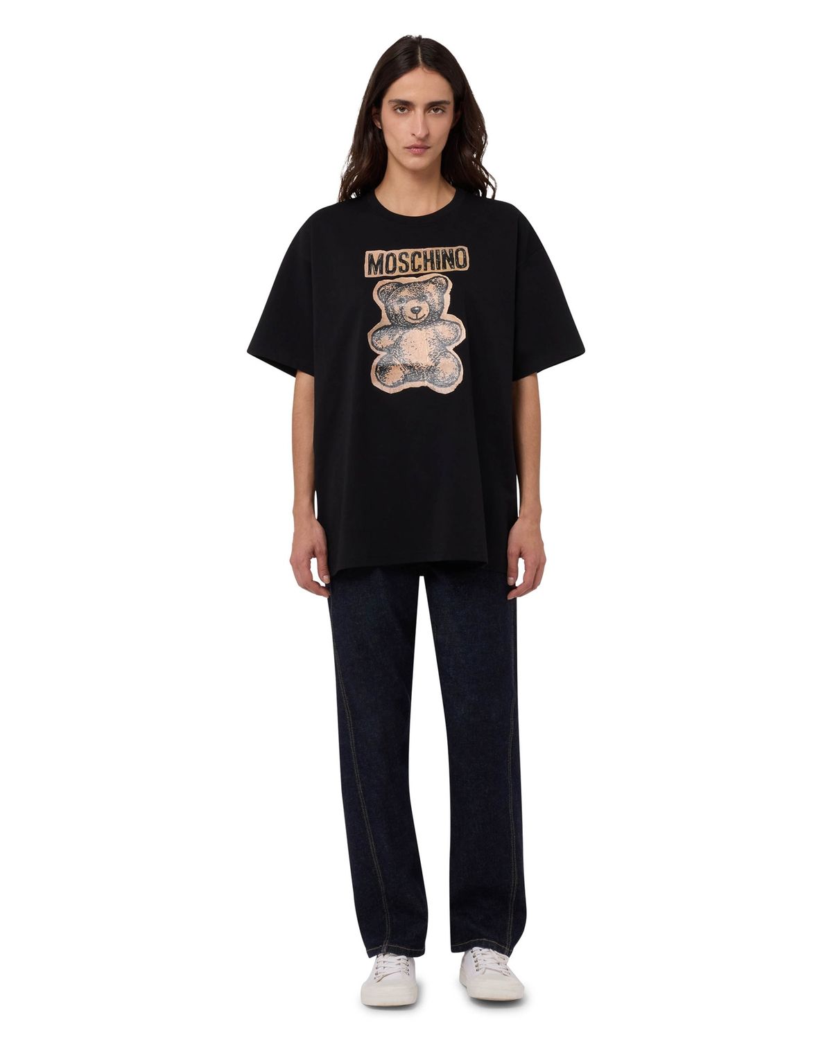모스키노(MOSCHINO) 테디 코튼 저지 티셔츠