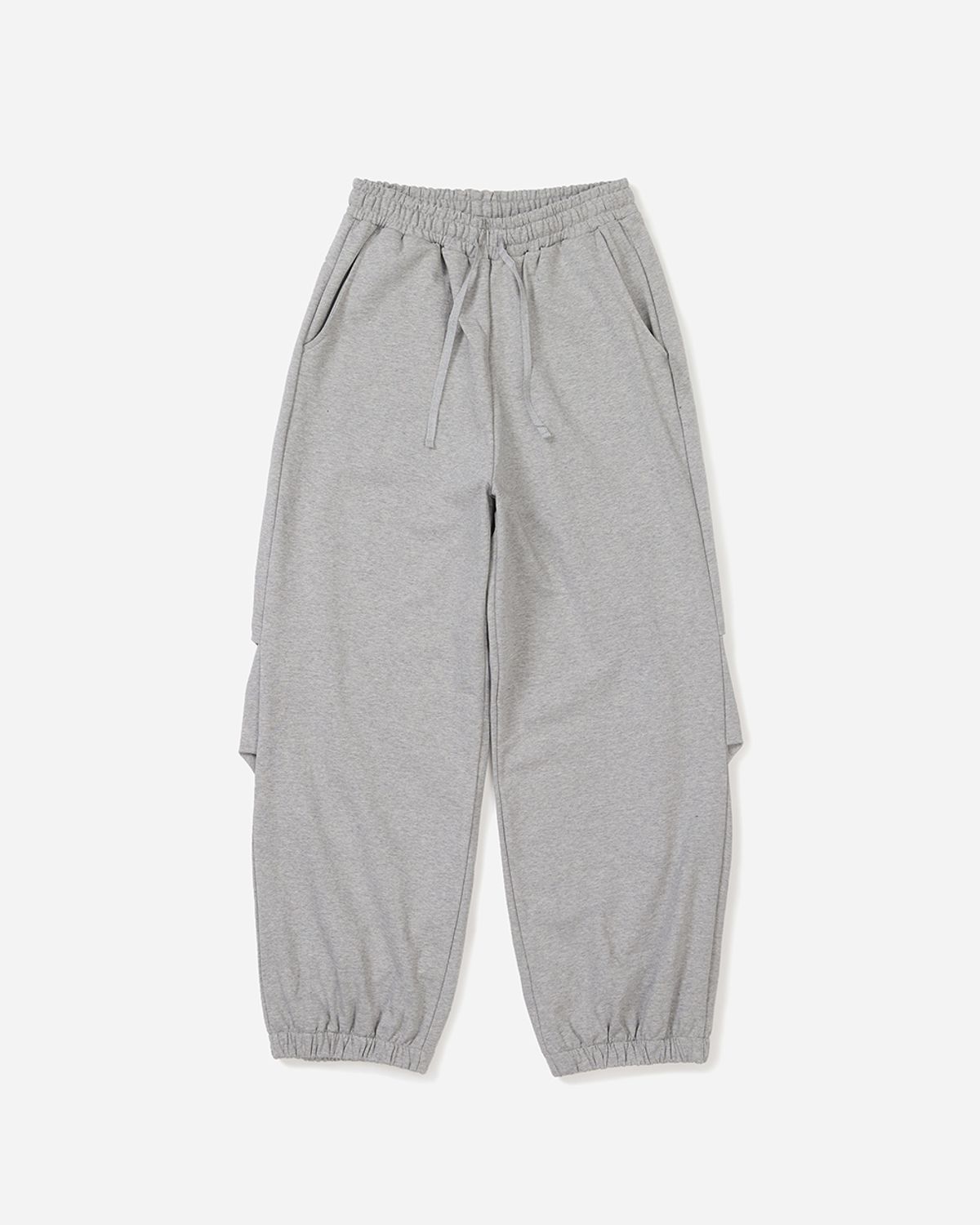사일런트실러블(SILENTSYLLABLE) Volume jogger pants / Melange gray
