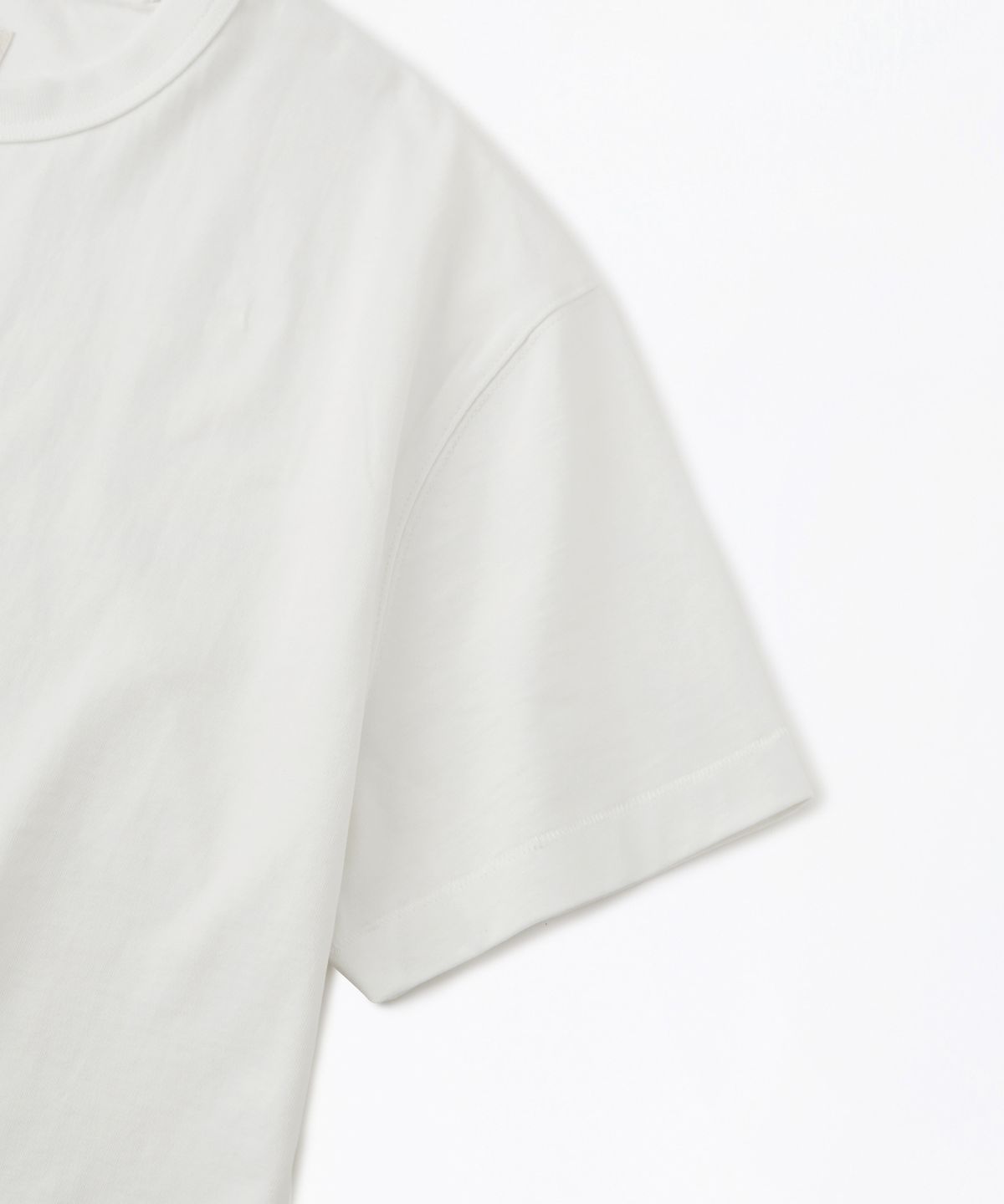 아웃스탠딩(OUTSTANDING) [2PACK] CROP FIT HALF SLEEVE TEE_OFF WHITE/BLACK
