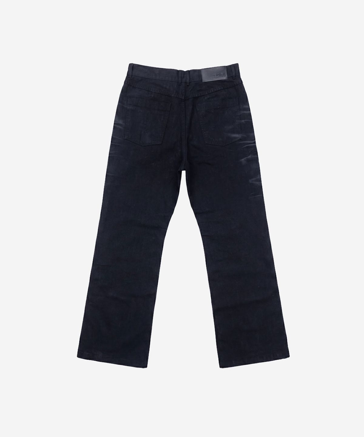 비엘알(BLR) Spray Washed Semi-Flare Pants Black