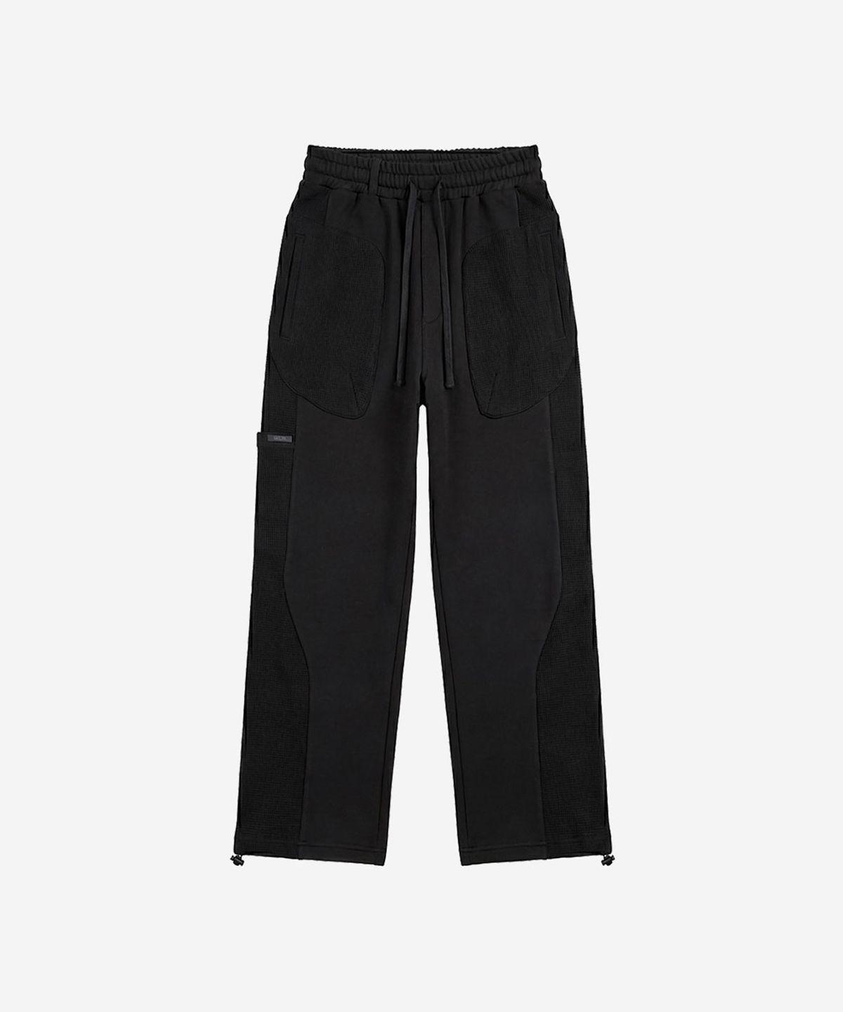 비엘알(BLR) Waffle Mix Washed Sweat Pants Black