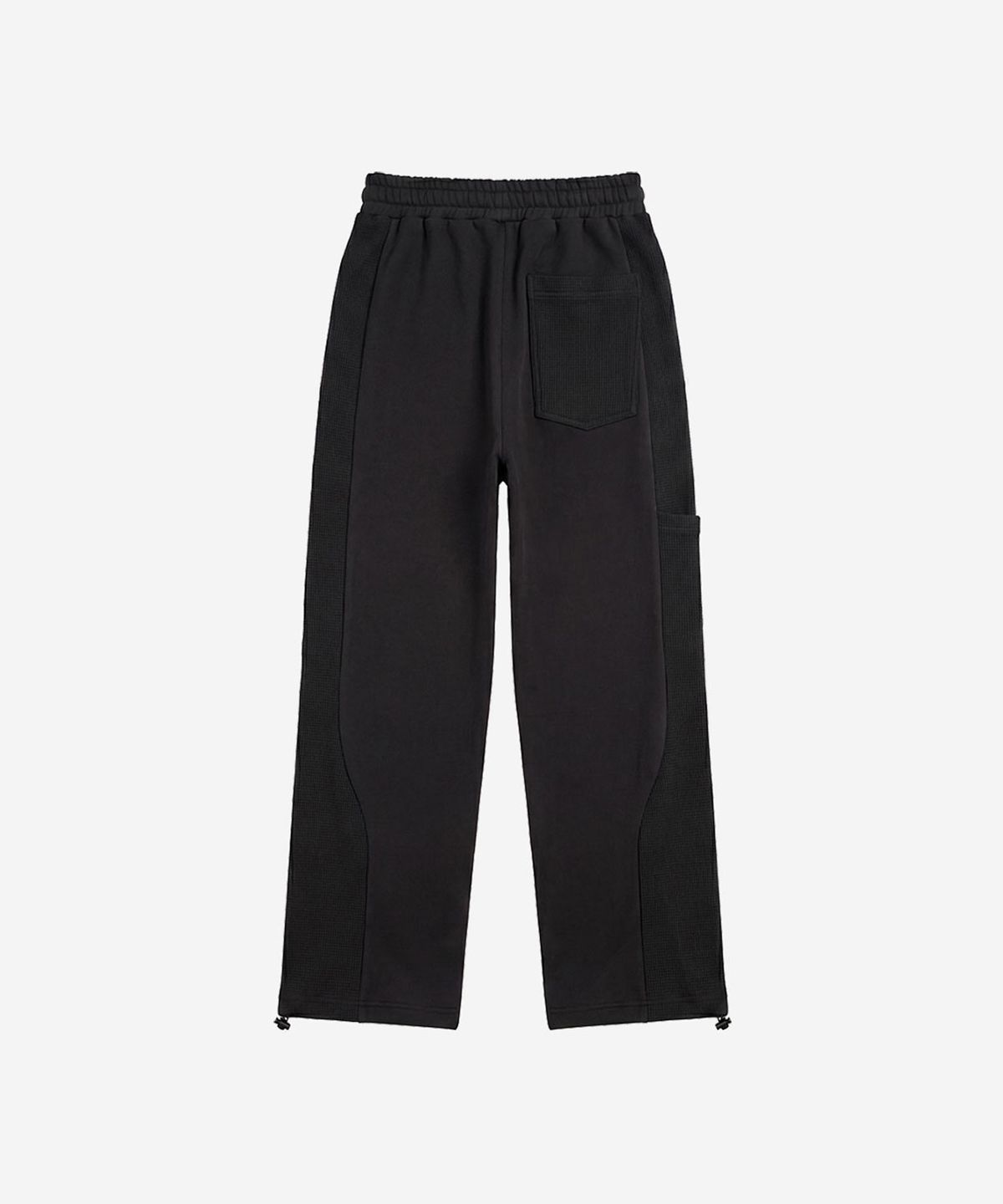 비엘알(BLR) Waffle Mix Washed Sweat Pants Black