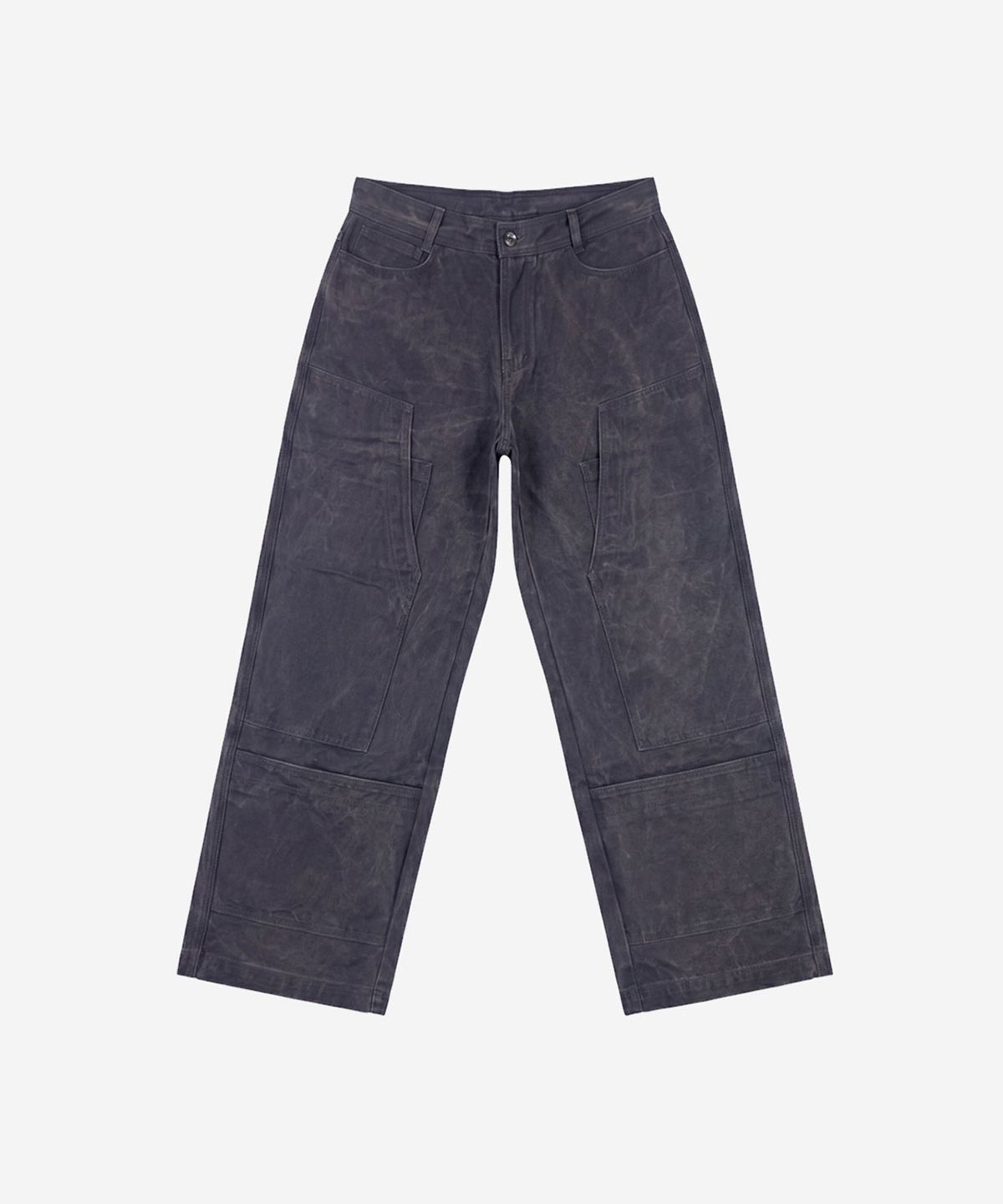비엘알(BLR) Dyed Multi Cargo Carpenter Pants Dark Grey