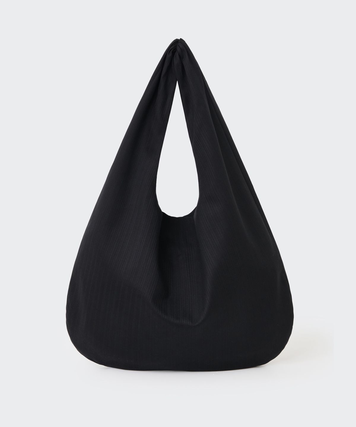 코스모스(COSMOSS) STRIPE SHIRRING SHOULDER BAG (BLACK)