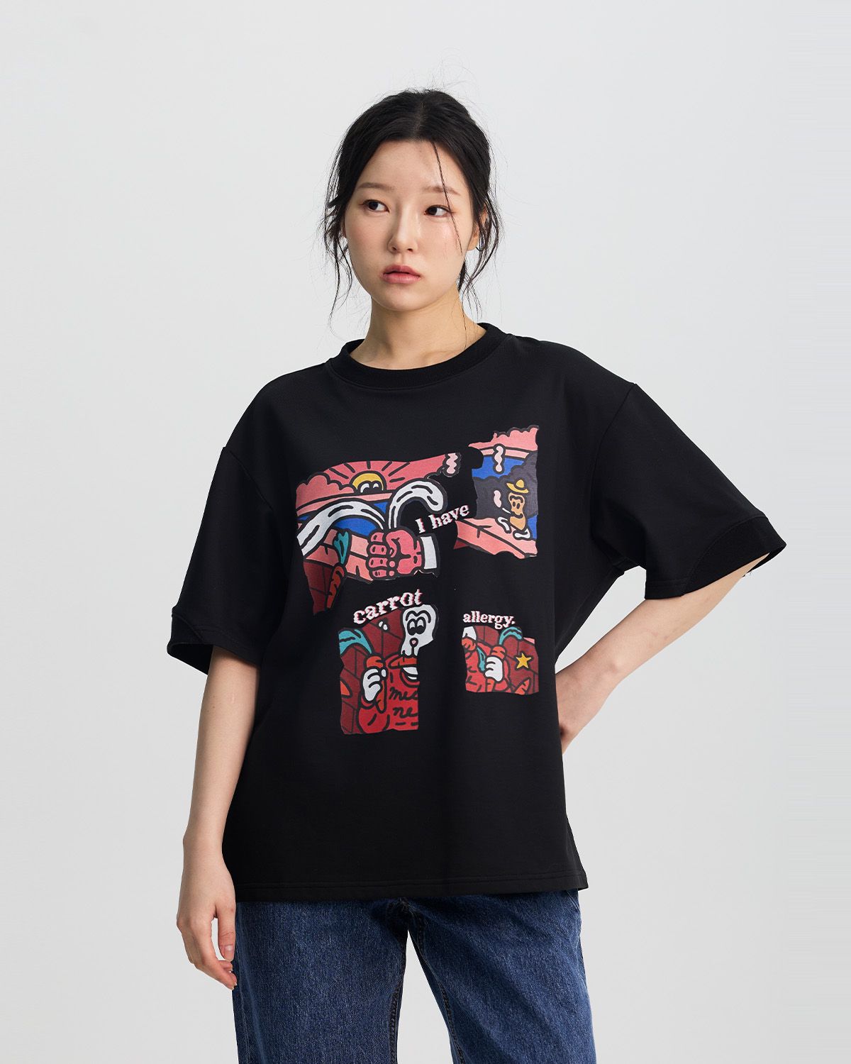 와이쏘씨리얼즈(WHYSOCEREALZ) 당근 알러지 T-shirt (mothfly & inkyoung)