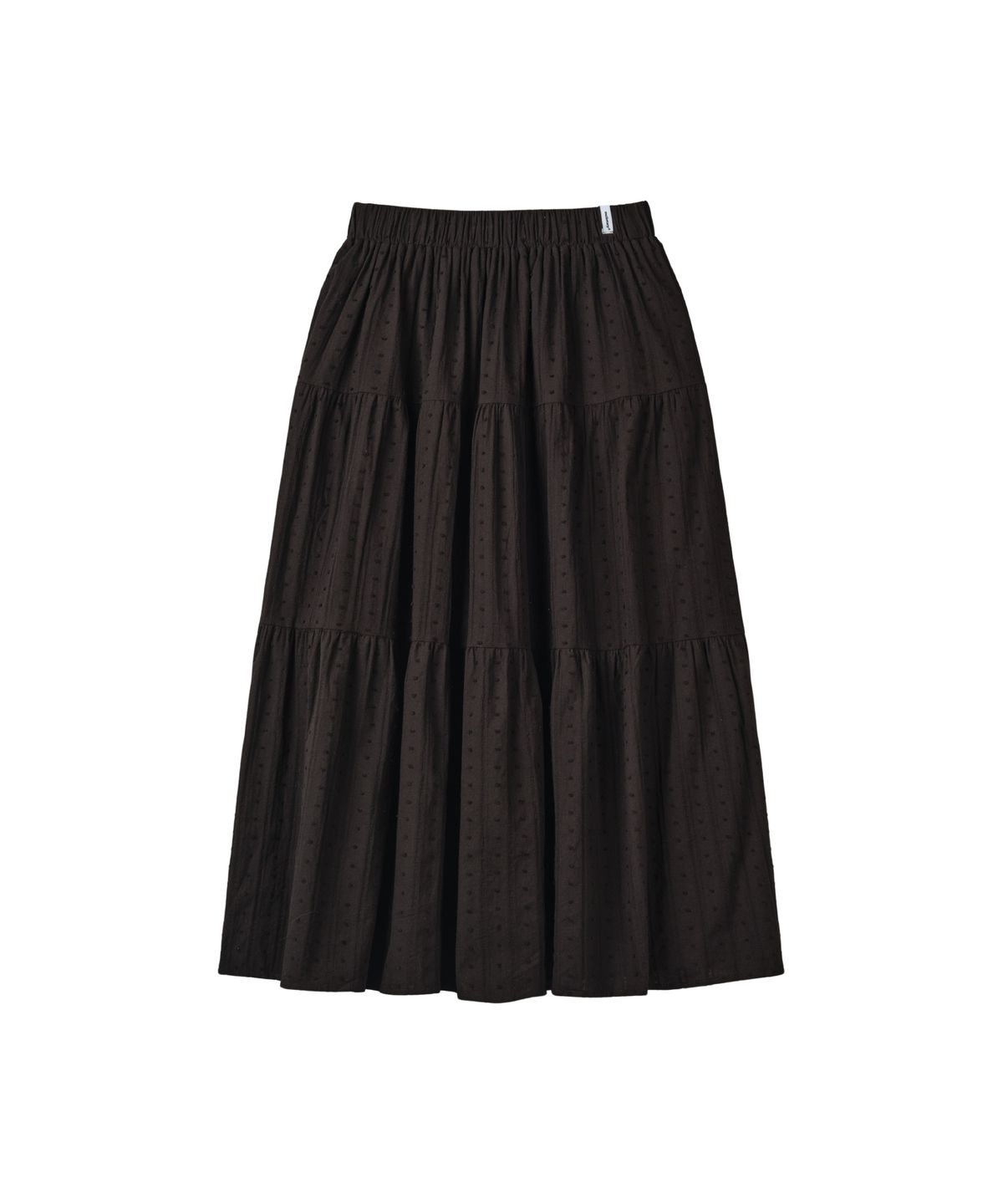 멜로토리(MELLOTORY) 도트 레이어드 롱 스커트 (2color)