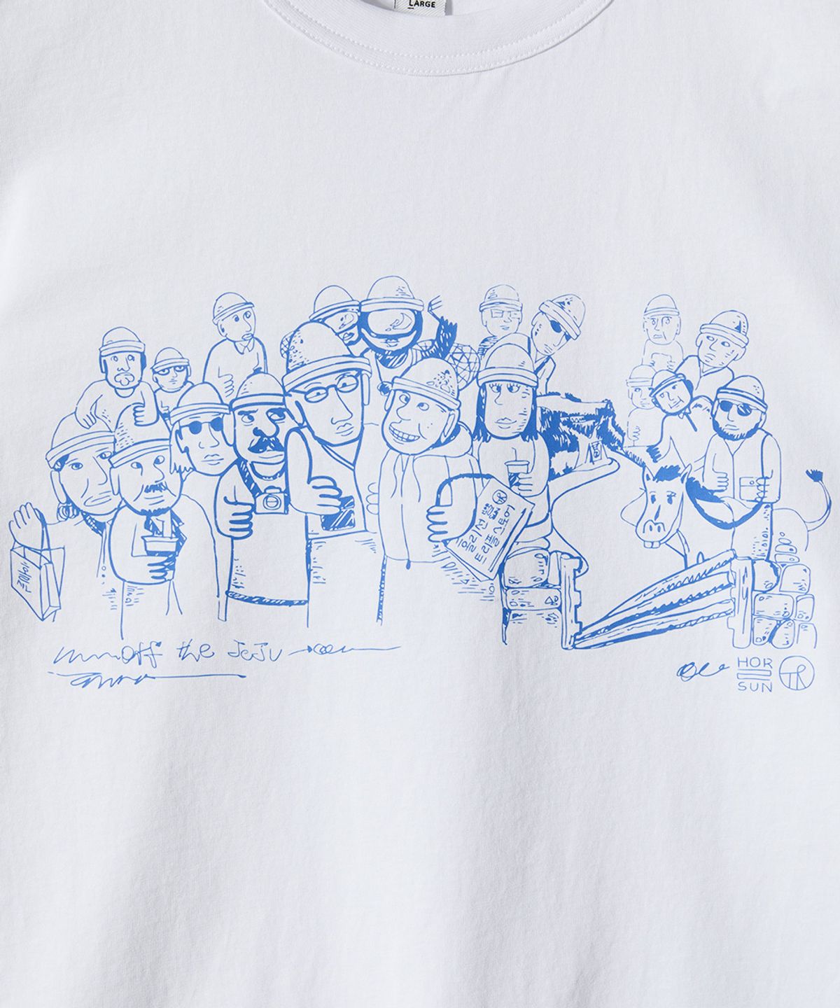 홀리선(HORLISUN) 26 B.S.C Graphic T-Shirt Stone Hareubang