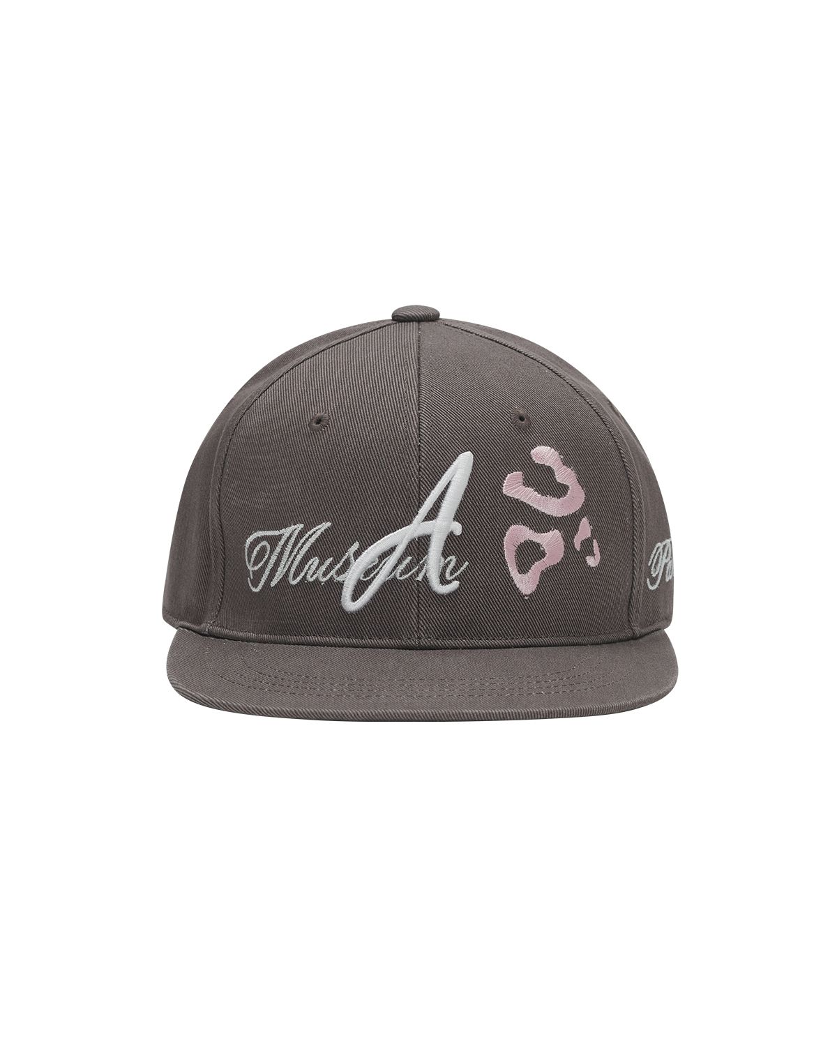 더뮤지엄비지터(THEMUSEUMVISITOR) LEOPARD EMBROIDERY CAP (MOCHA)