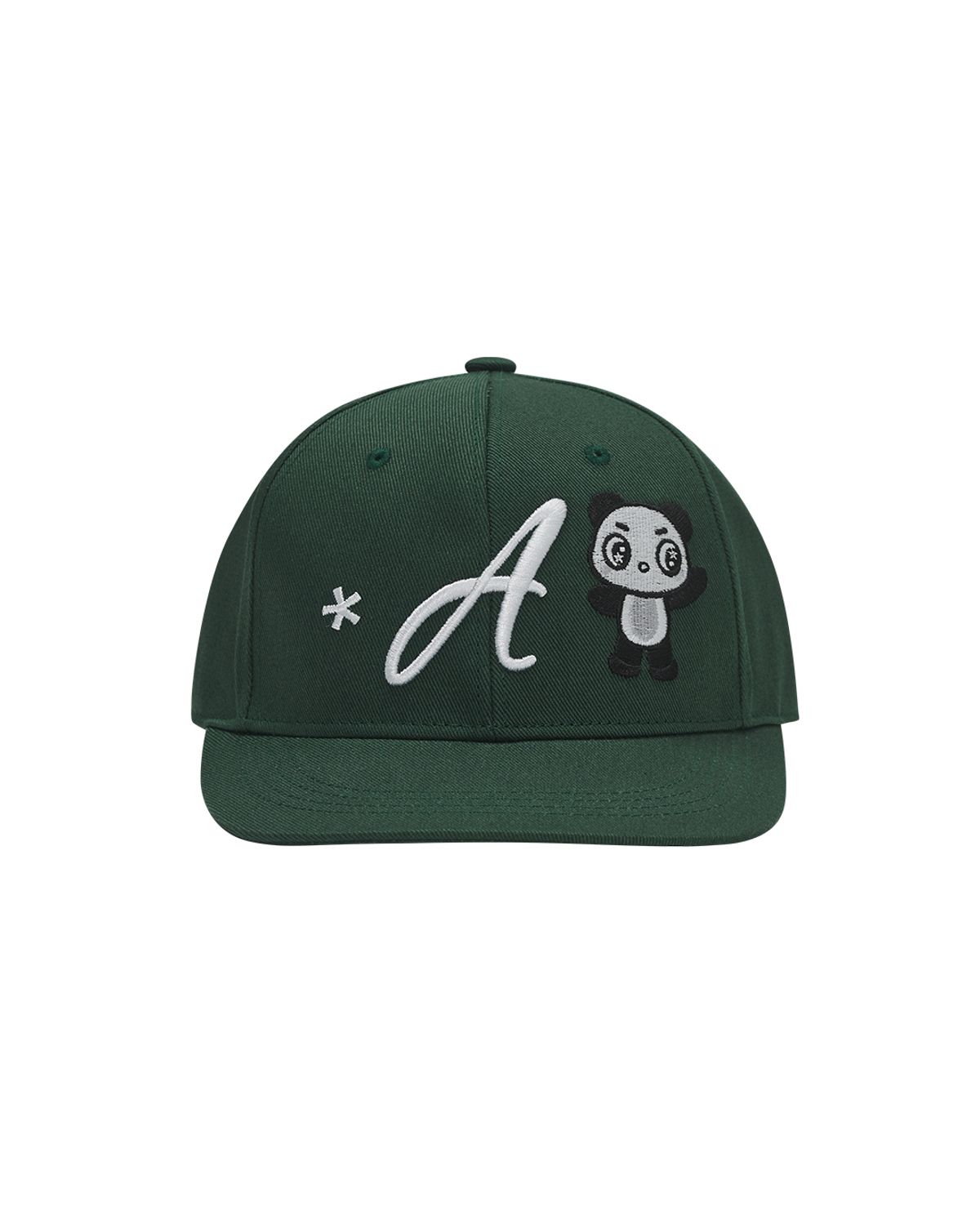 더뮤지엄비지터(THEMUSEUMVISITOR) PANDA EMBROIDERY CAP (GREEN)