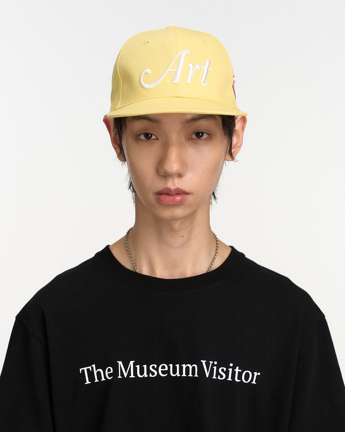 더뮤지엄비지터(THEMUSEUMVISITOR) ART ICON EMBROIDERY CAP (LEMON)