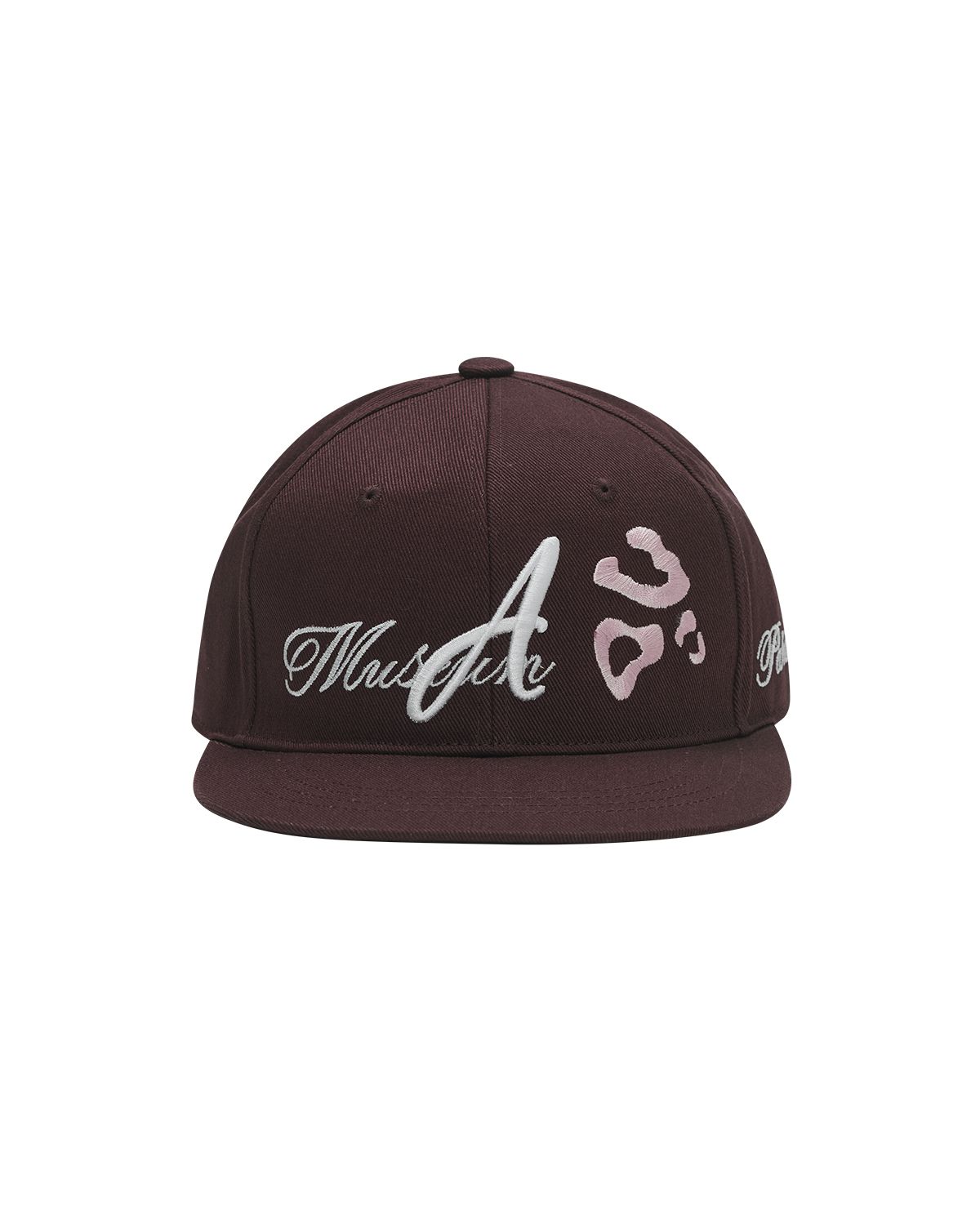 더뮤지엄비지터(THEMUSEUMVISITOR) LEOPARD EMBROIDERY CAP (WINE)