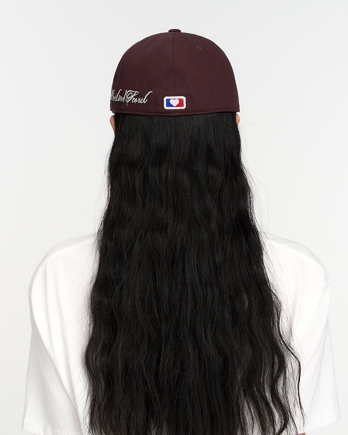 더뮤지엄비지터(THEMUSEUMVISITOR) LEOPARD EMBROIDERY CAP (WINE)