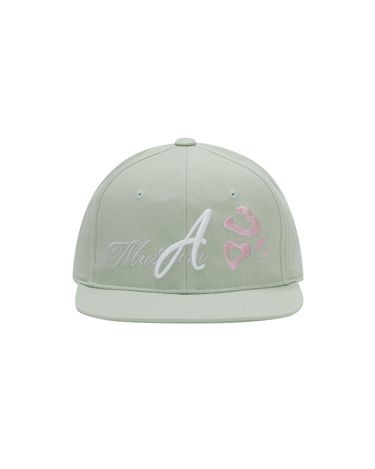 더뮤지엄비지터(THEMUSEUMVISITOR) LEOPARD EMBROIDERY CAP (MINT)