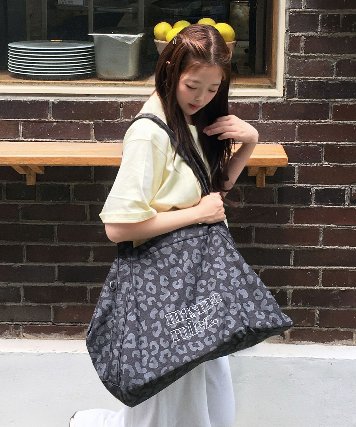 마스마룰즈(MASMARULEZ) Maxi easy shoulder bag_Leopard