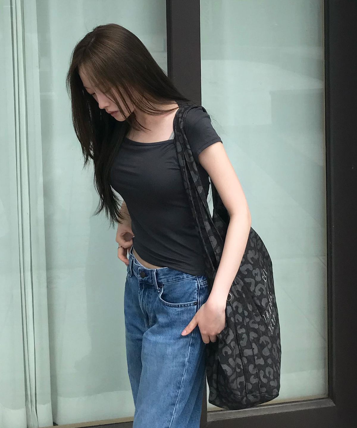 마스마룰즈(MASMARULEZ) Maxi easy shoulder bag_Leopard