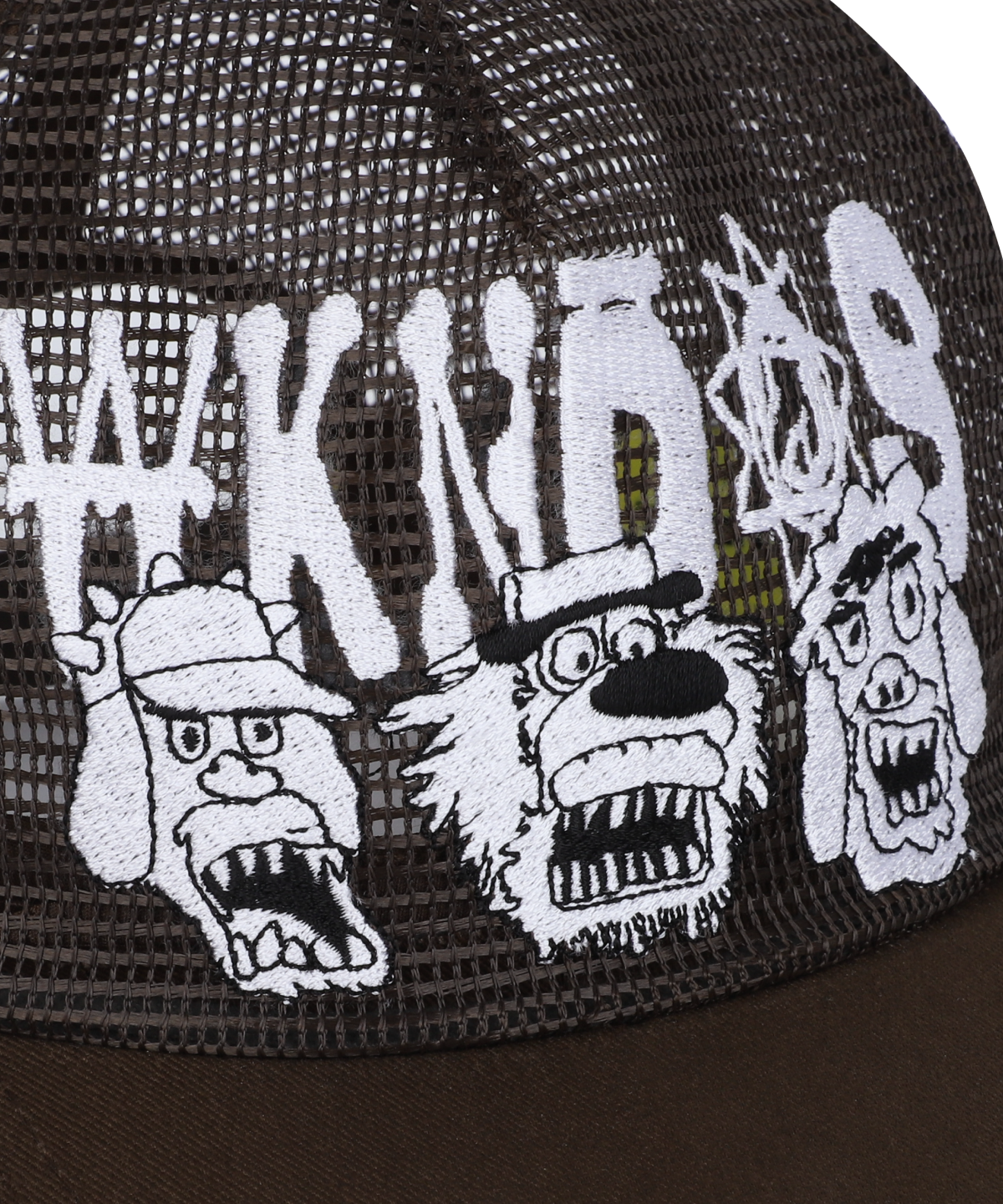 위캔더스(WKNDRS) [WKNDRS x GWAXNG] GWAXNG MESH CAP (BROWN)