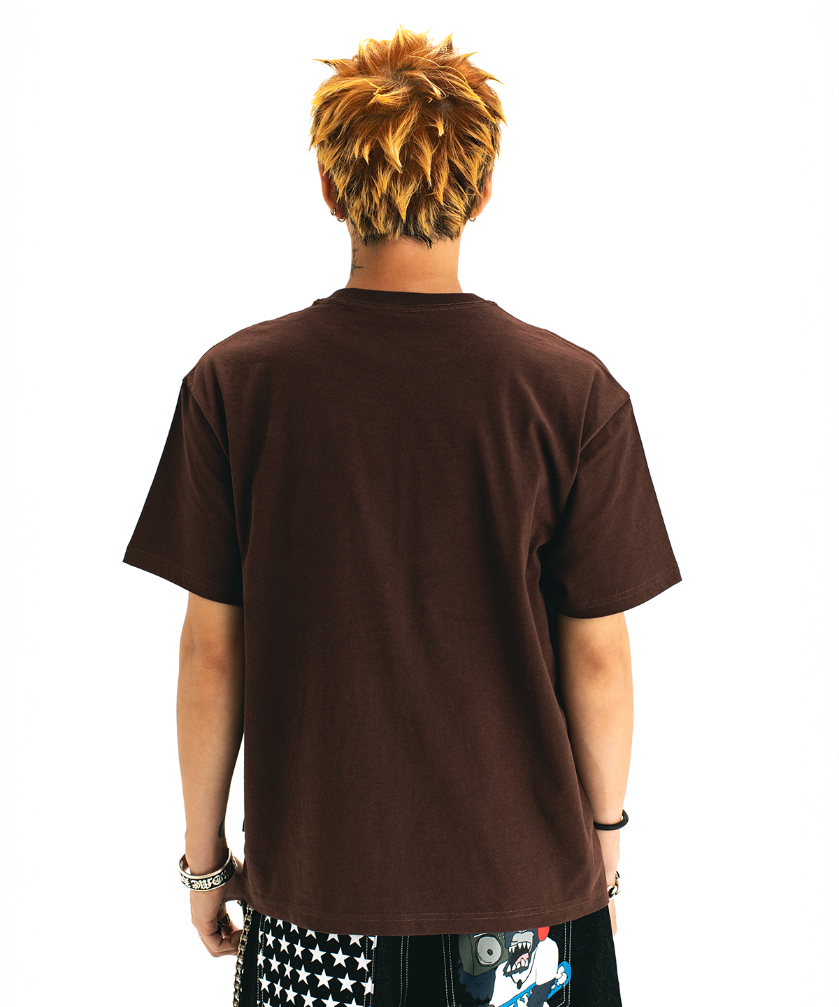 위캔더스(WKNDRS) [WKNDRS x GWAXNG] SNARL BOOMBOX T-SHIRT (BROWN)