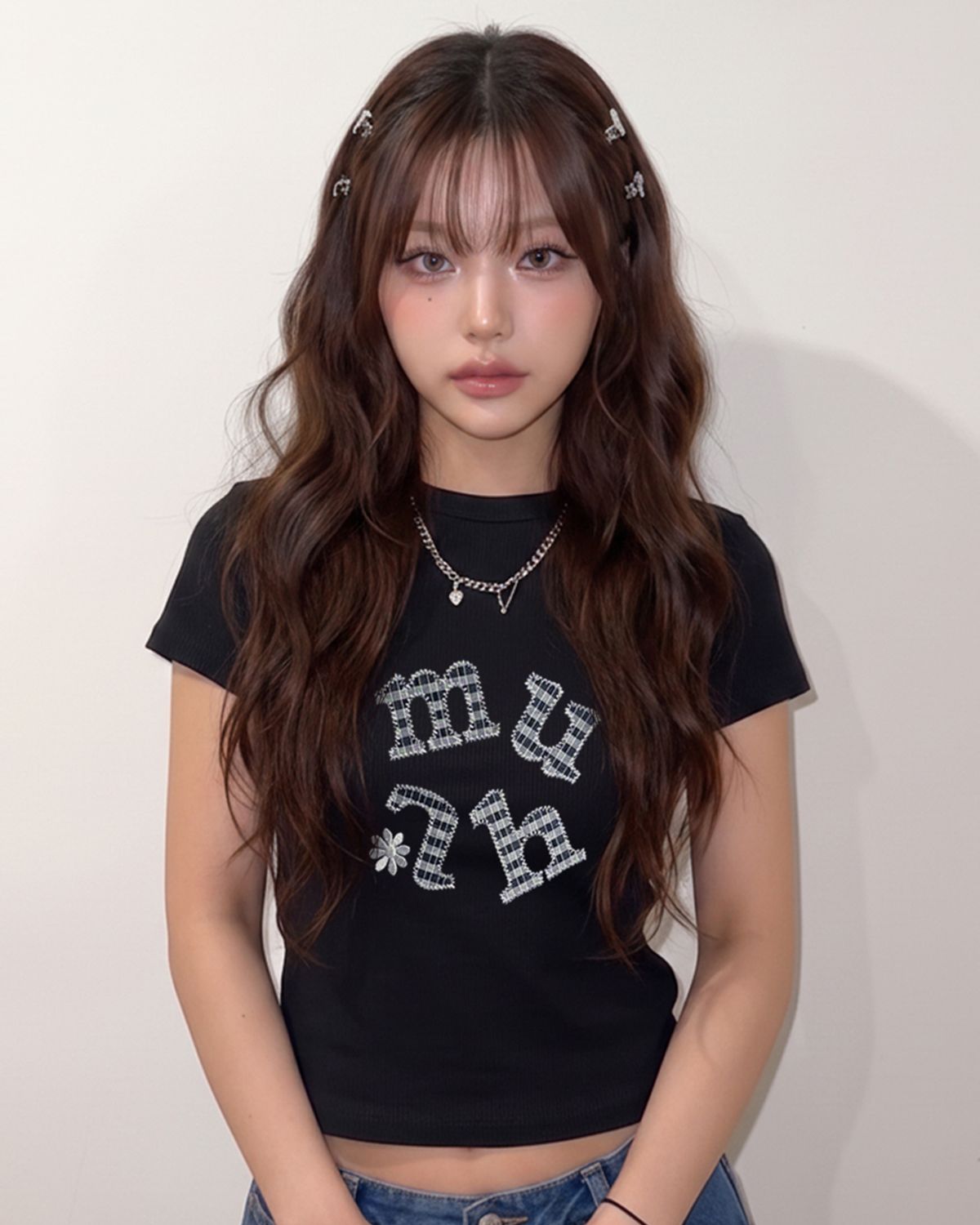 무아무아(MUAHMUAH) 더블체크 패치 반팔 티셔츠 [4color]