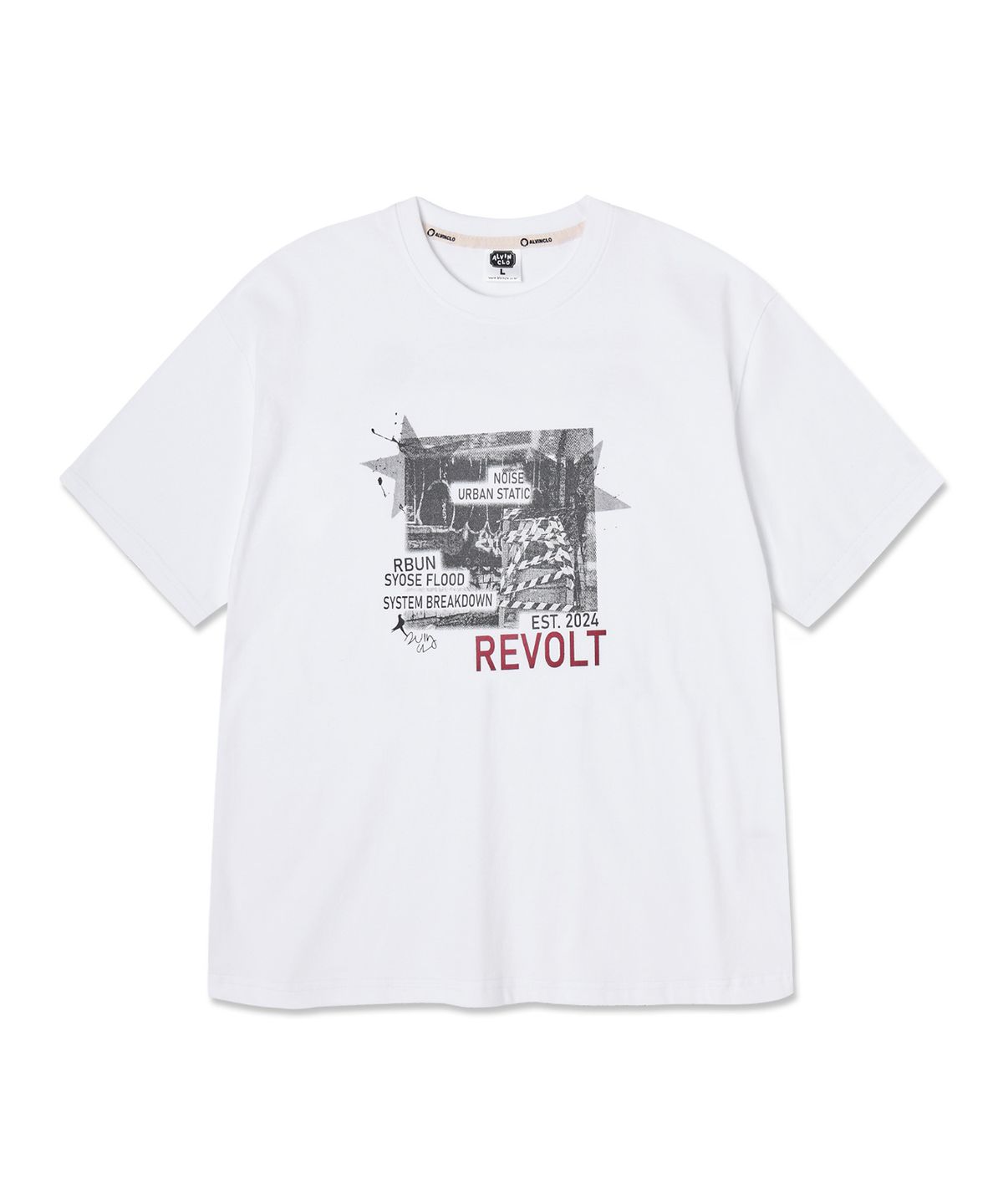 앨빈클로(ALVINCLO) REVOLT 반팔티셔츠 AST3633 (3COLOR)