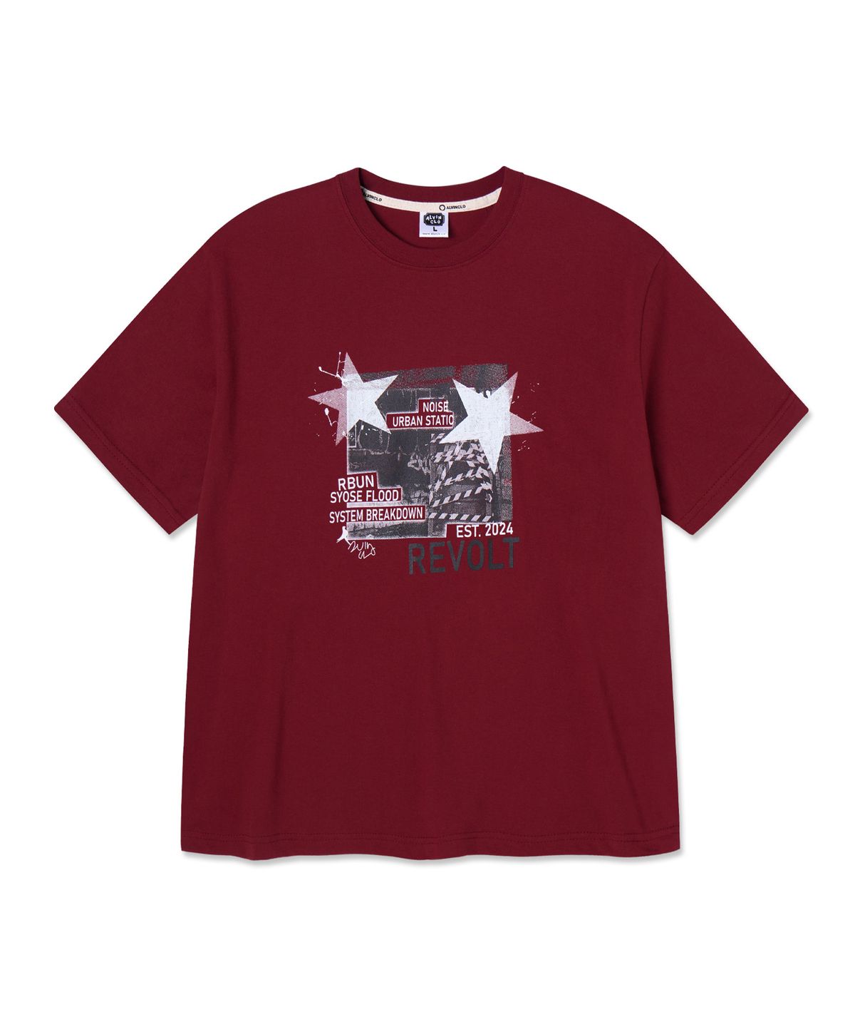 앨빈클로(ALVINCLO) REVOLT 반팔티셔츠 AST3633 (3COLOR)