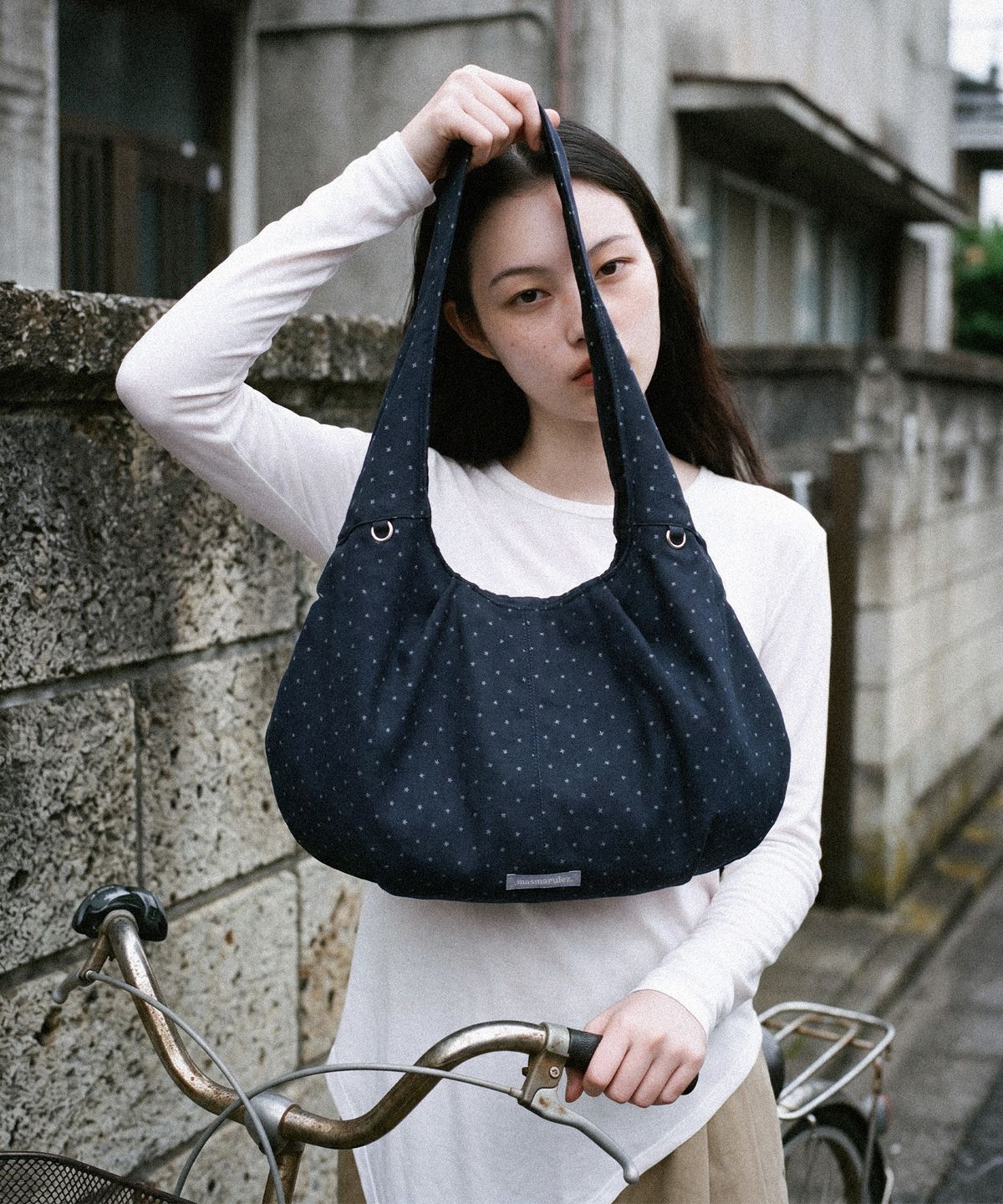 마스마룰즈(MASMARULEZ) Drop eco shoulder bag_Star navy