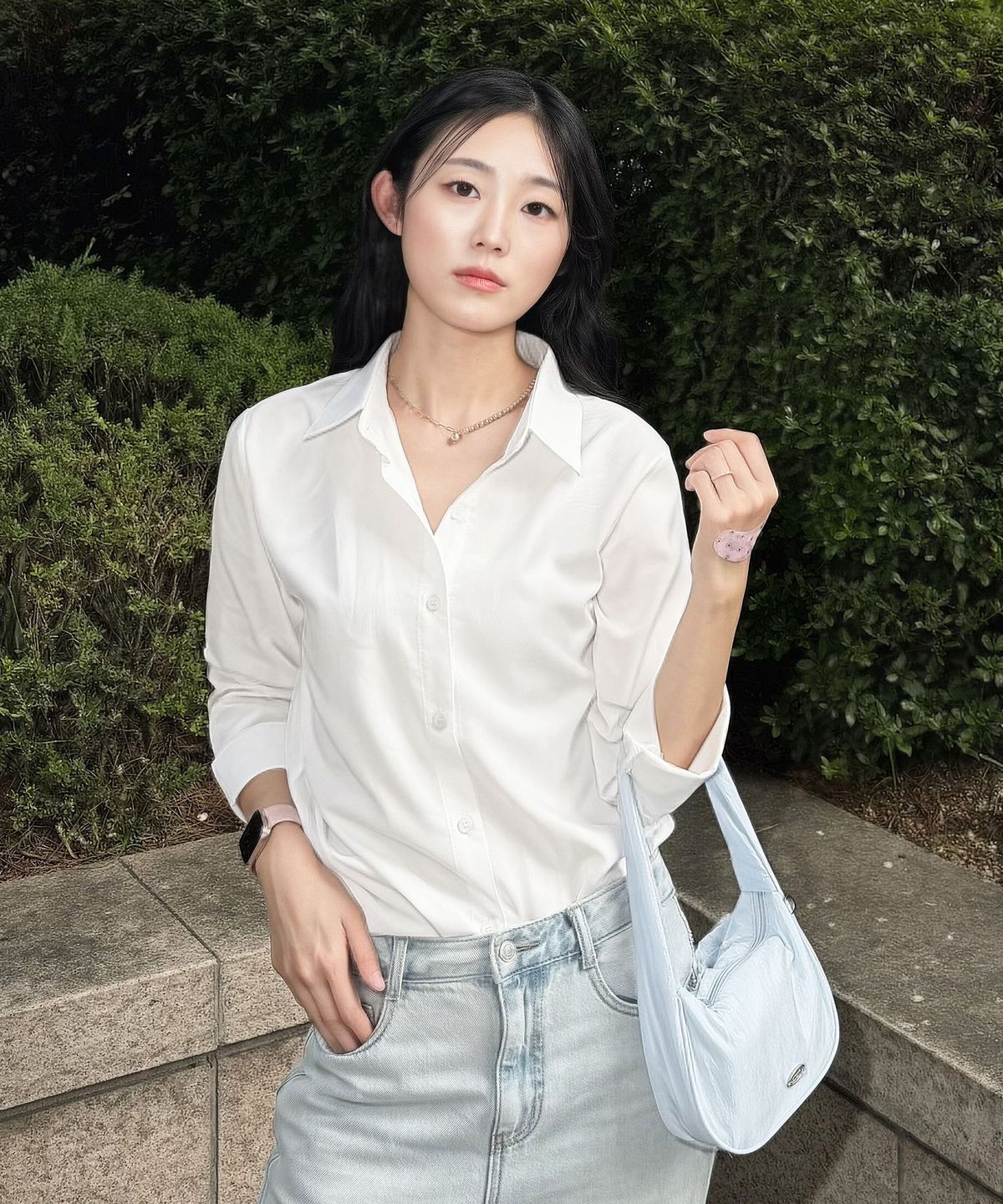 마스마룰즈(MASMARULEZ) Liri mini tote bag_Mist sky