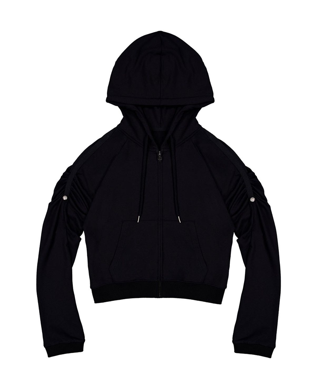 디프런티스(DIFFERENTIS) Runched Soft Hoodie (BK)